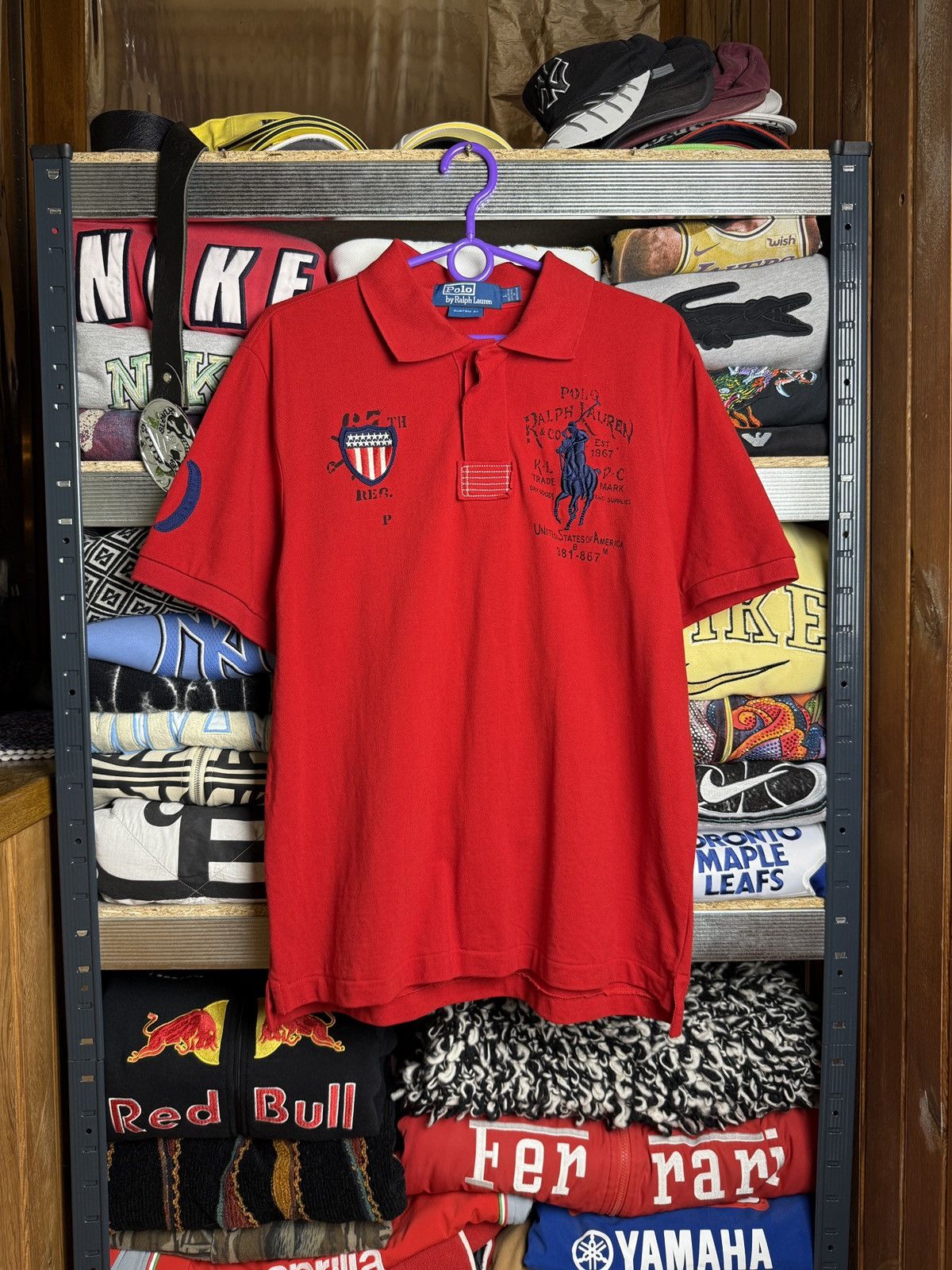 Polo Ralph Lauren Vintage Polo Ralph Lauren polo tee USA Size US L / EU 52-54 / 3 - 1 Thumbnail