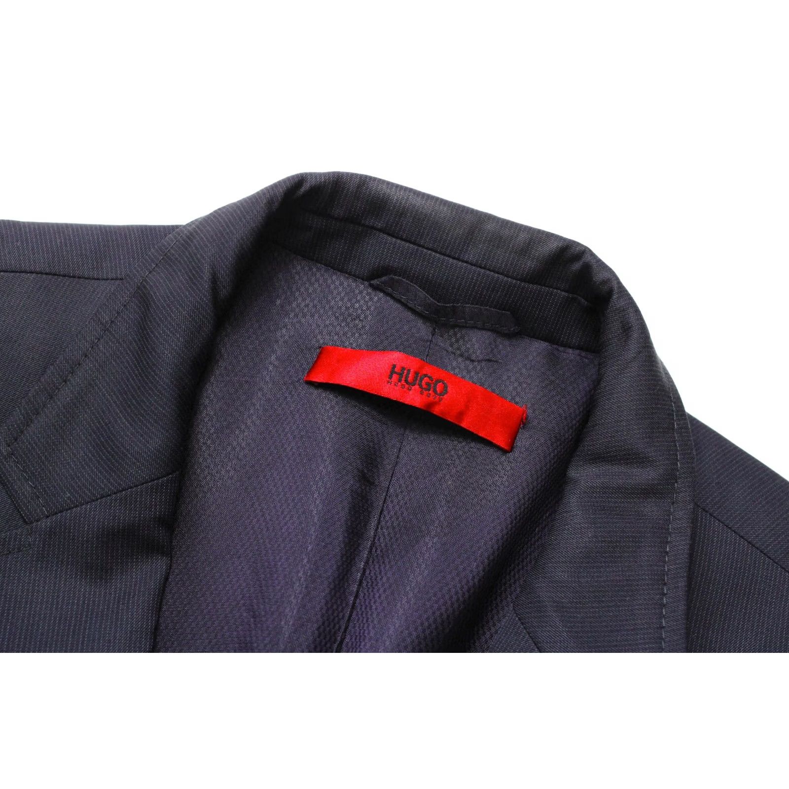 Hugo Boss HUGO BOSS Aiko/Heise Blazer Men US 42R Single Breasted Wool Pinstripe Blue Blazer Mens Regular Wool Pinstripe Blue Size 42R - 5 Thumbnail