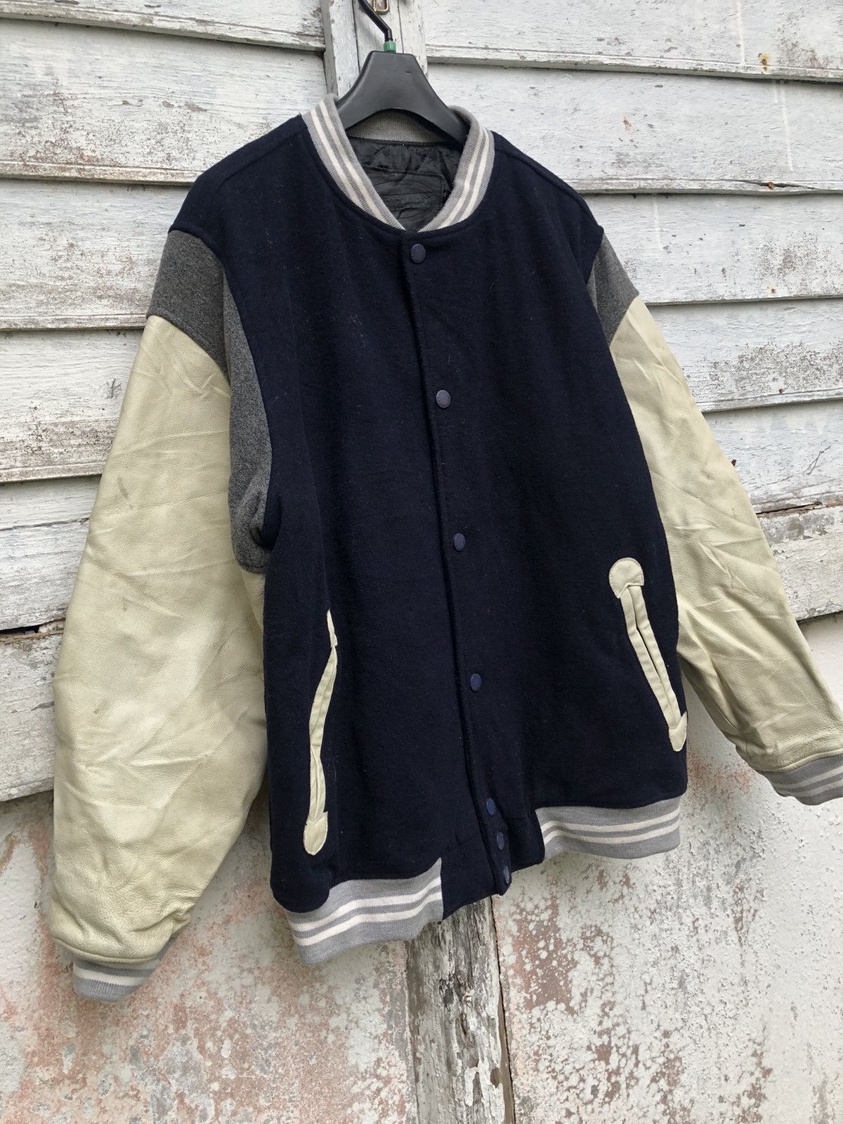 MasterPiece Rare Masterpiece Wool Leather Arm Varsity Jacket Size US L / EU 52-54 / 3 - 5 Thumbnail