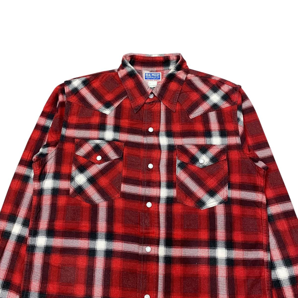 Japanese Brand × TOYS McCOY × The Real McCoy's Real Mccoy’s Overalls Chambray Plaid Flannel Shirts Size US S / EU 44-46 / 1 - 7 Thumbnail