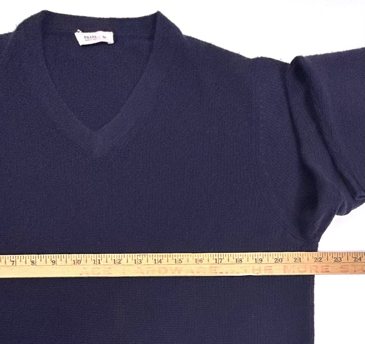 Prada Prada 100% Cashmere Navy Blue Sweater 52 XL Made in Italy Size US XL / EU 56 / 4 - 8 Thumbnail
