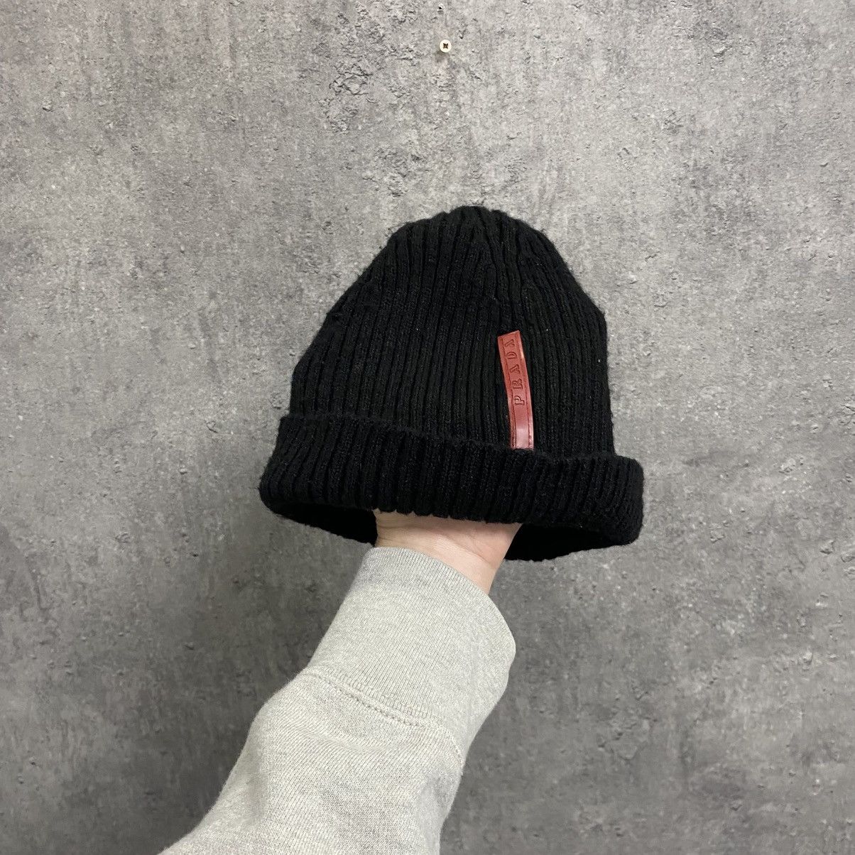Prada Red Mohair Mohawk Beanie Hat FW 2007 | Grailed