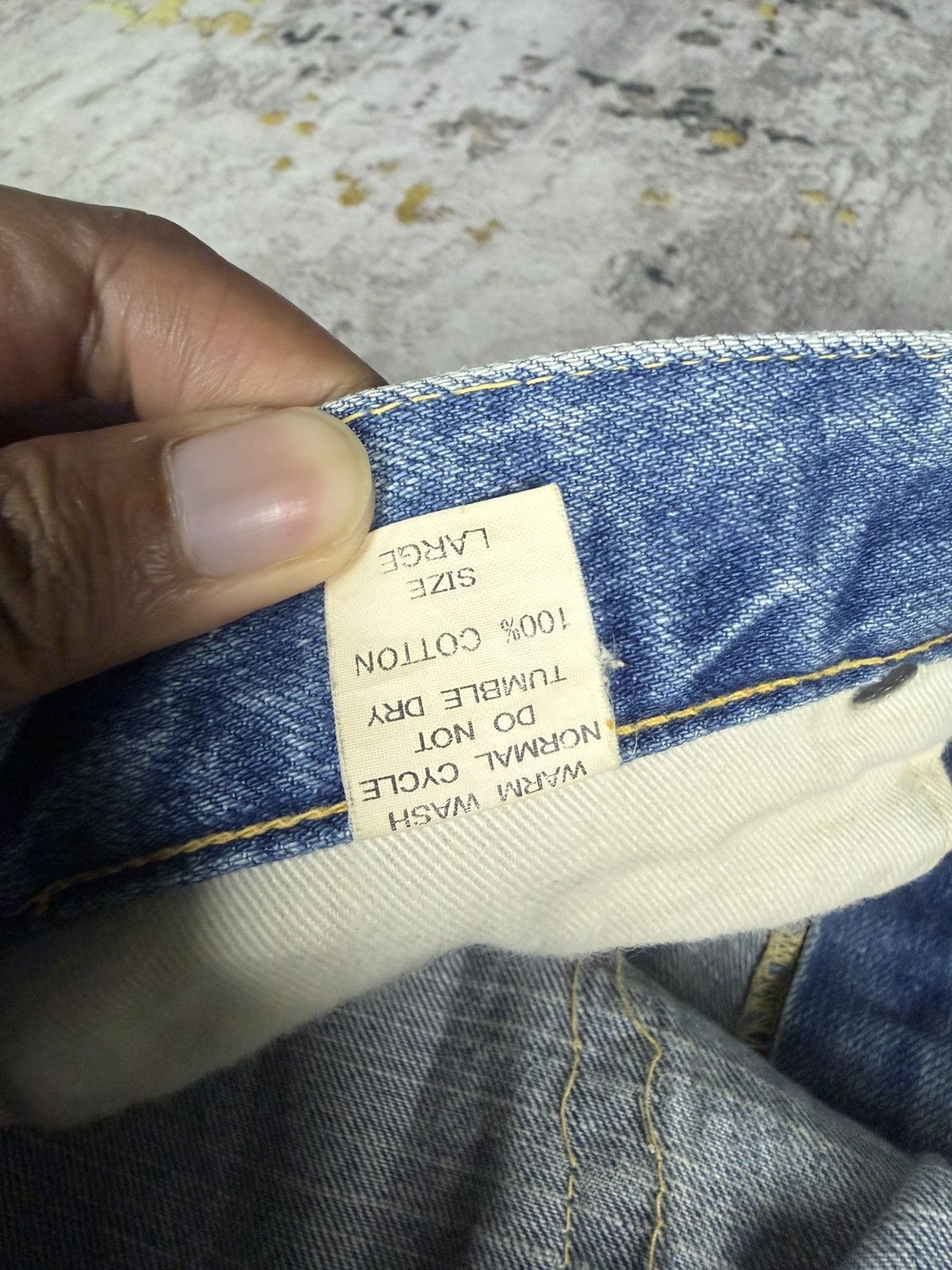 Japanese Brand Vintage Complete Finesse Rainbow Selvedge Mudwash Jeans Size US 32 / EU 48 - 10 Thumbnail
