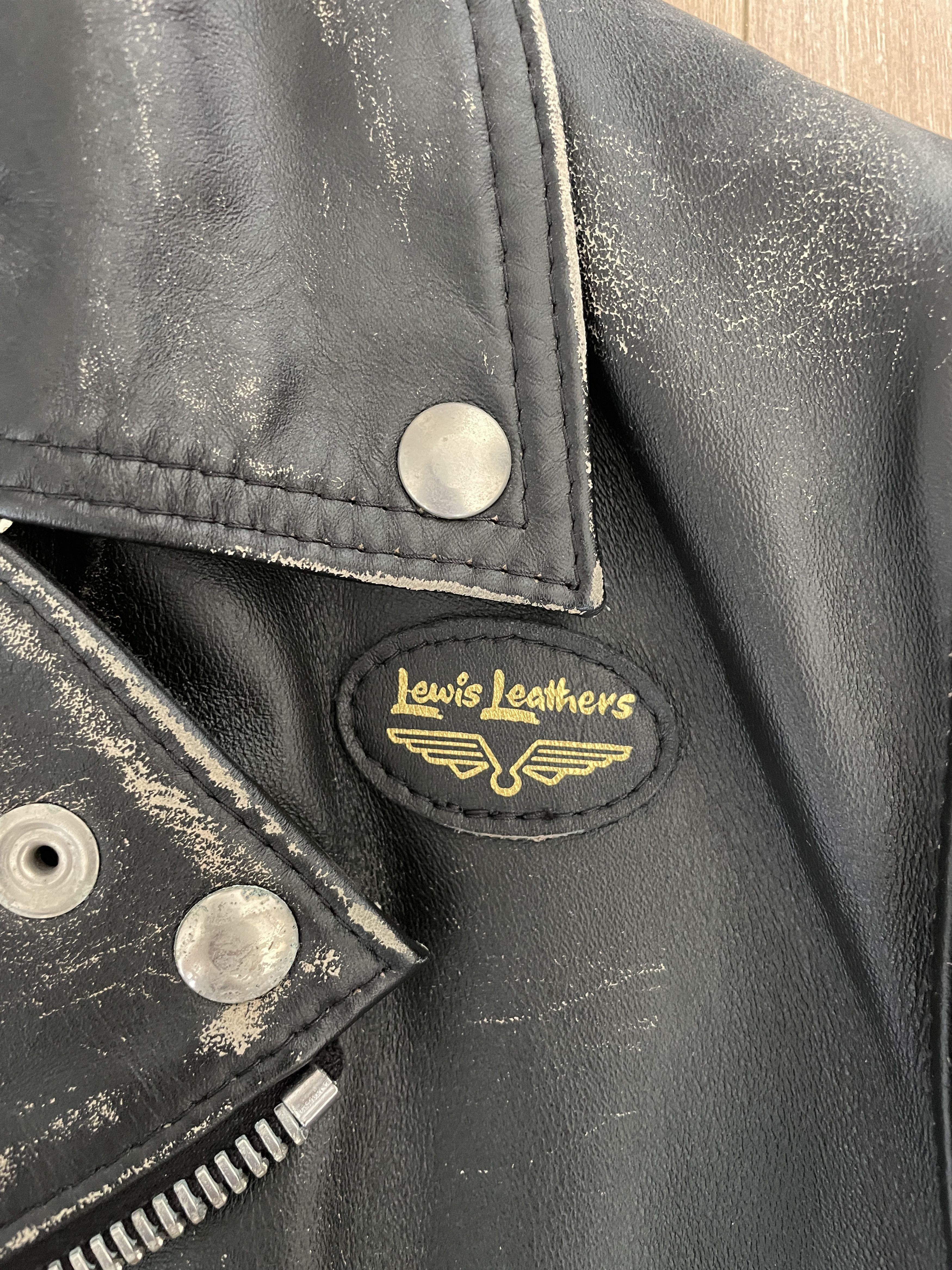 Comme des Garcons "Live Free Die Strong" Heavy Distress Leather Biker Jacket Size US S / EU 44-46 / 1 - 3 Thumbnail