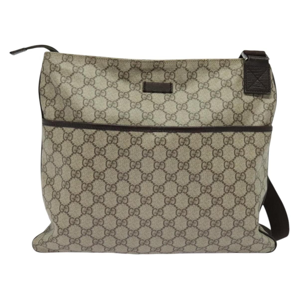 Gucci GUCCI GG Supreme Shoulder Bag Pvc Leather Beige Silver Size ONE SIZE - 2 Thumbnail
