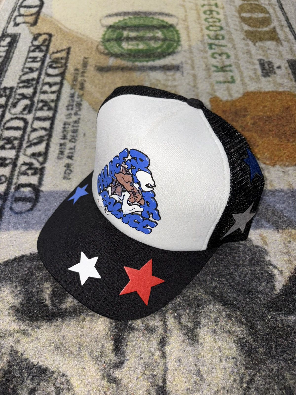 Palace Palace Mark Bode Trucker Hat Black | Grailed