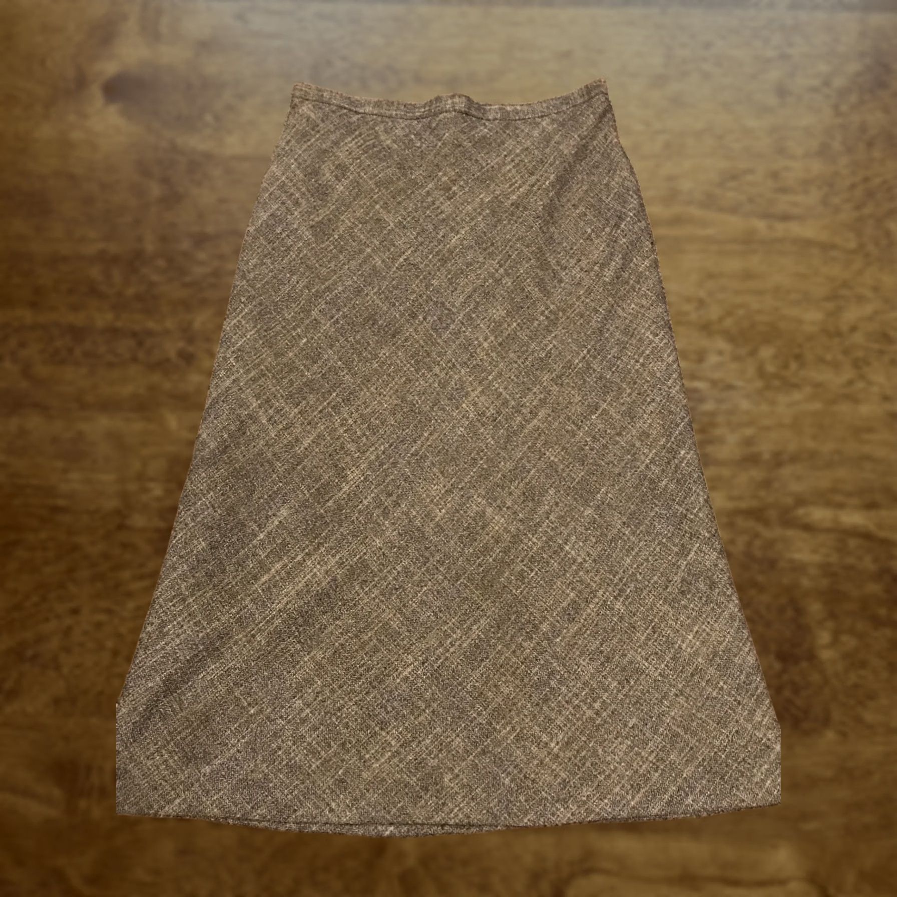 Joe Browns Vtg Browns Designer Skirt Womens Long A-Line Zip Lined Polyester 8 Brown Multicolor Rise Mid 31” Regular Size 30" / US 8 / IT 44 - 1 Thumbnail