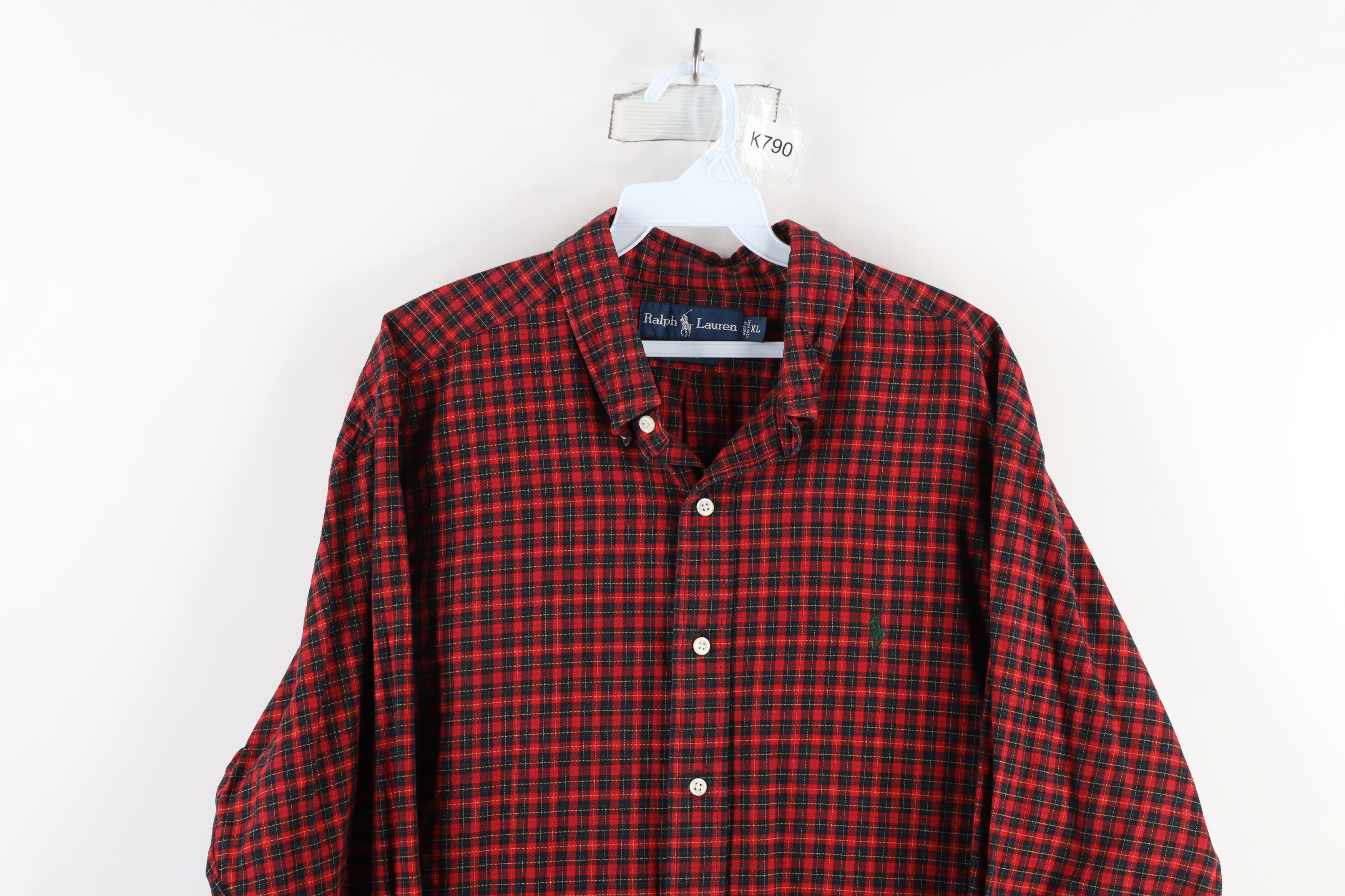 Ralph Lauren × Vintage Vintage 90s Ralph Lauren Fit Collared Button Down Shirt Size US XL / EU 56 / 4 - 2 Thumbnail