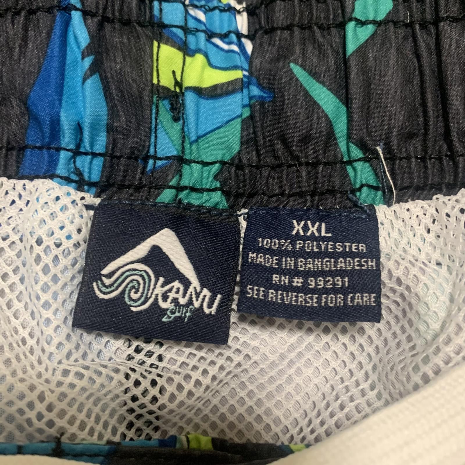 Other Kanu Surf Men's XXL Swim Trunks Blue Green Leaf Size US 40 / EU 56 - 3 Thumbnail