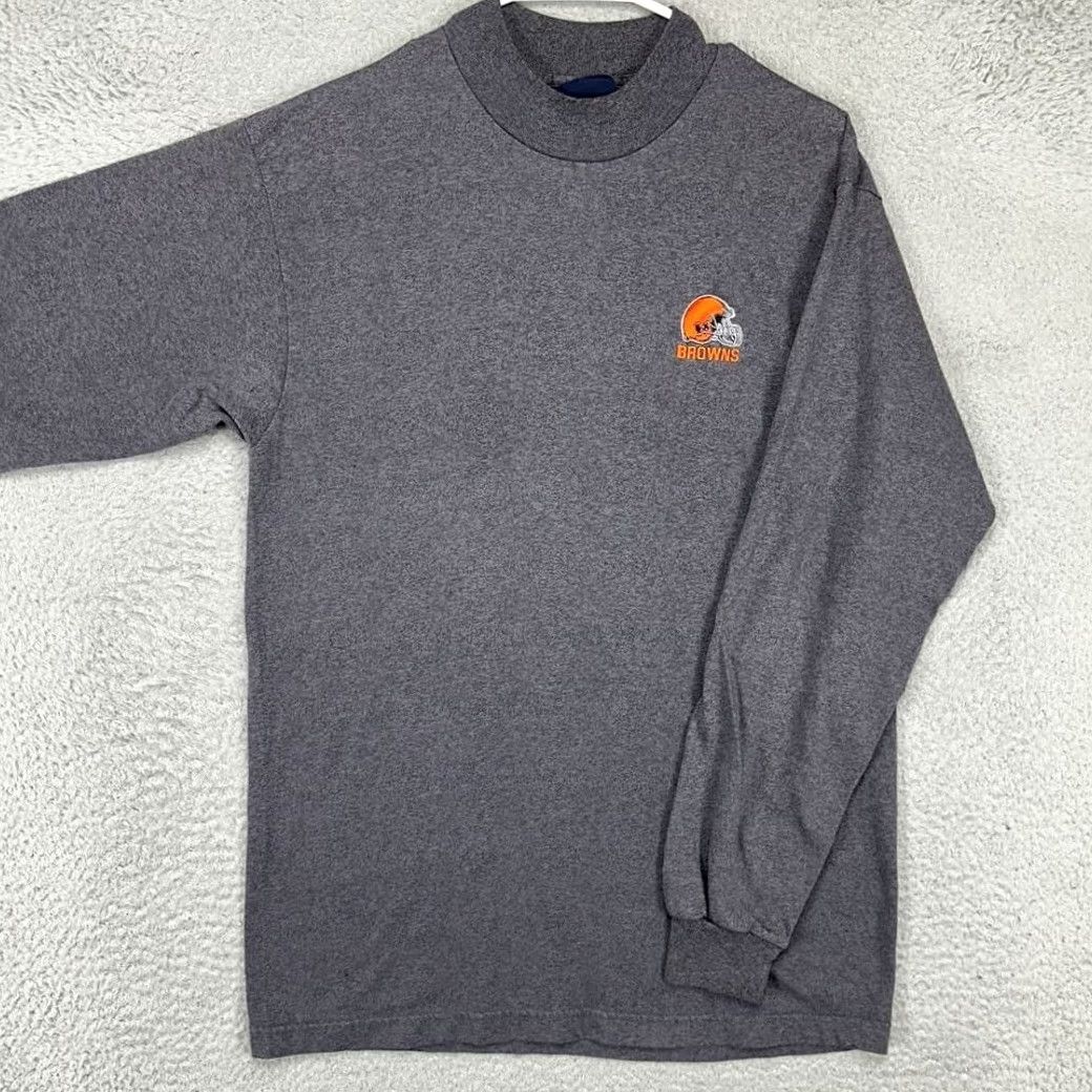 Lee VINTAGE Cleveland Browns Mens Round Neck Sweater Small Grey Knit Pullover Logo Lee Sport Shirt Size US S / EU 44-46 / 1 - 2 Thumbnail
