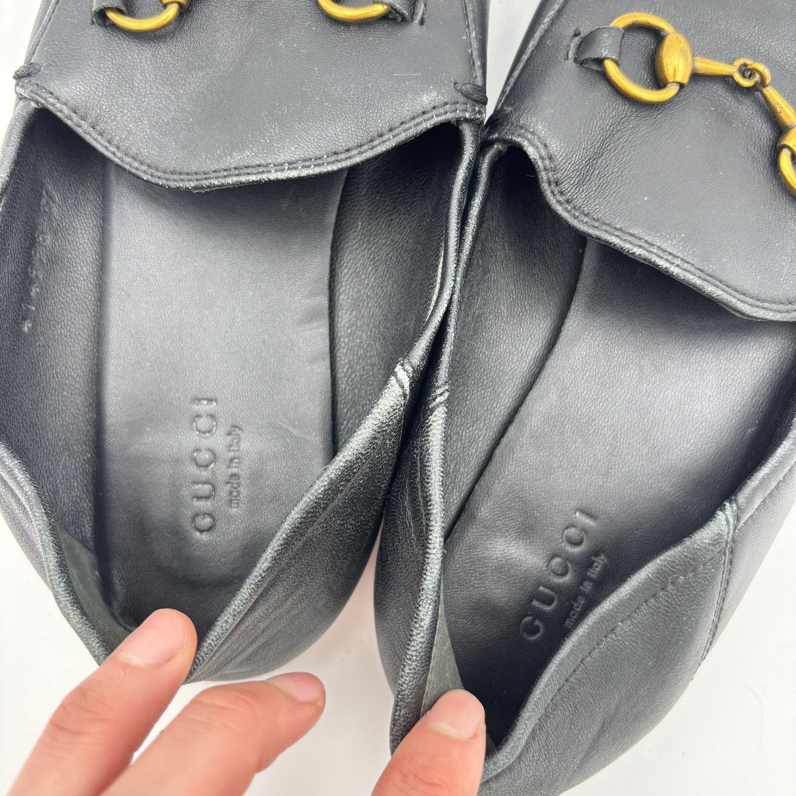 Gucci GUCCI Jordaan Horse Bit Slip On Penny Loafers 37 US 7 Size US 7 / IT 37 - 10 Thumbnail