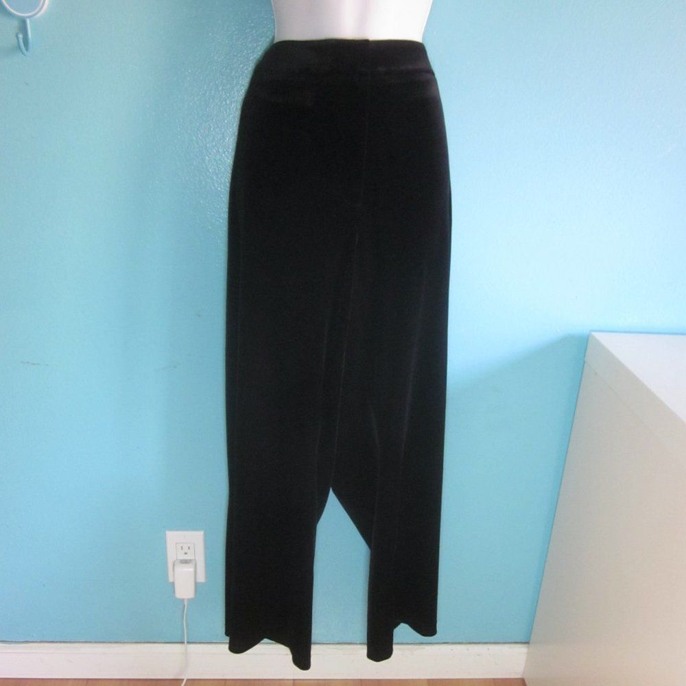 Calvin Klein Calvin Klein Woman Black Velvet Pants Size 24 W New with T Size 42" / US 20 - 6 Thumbnail