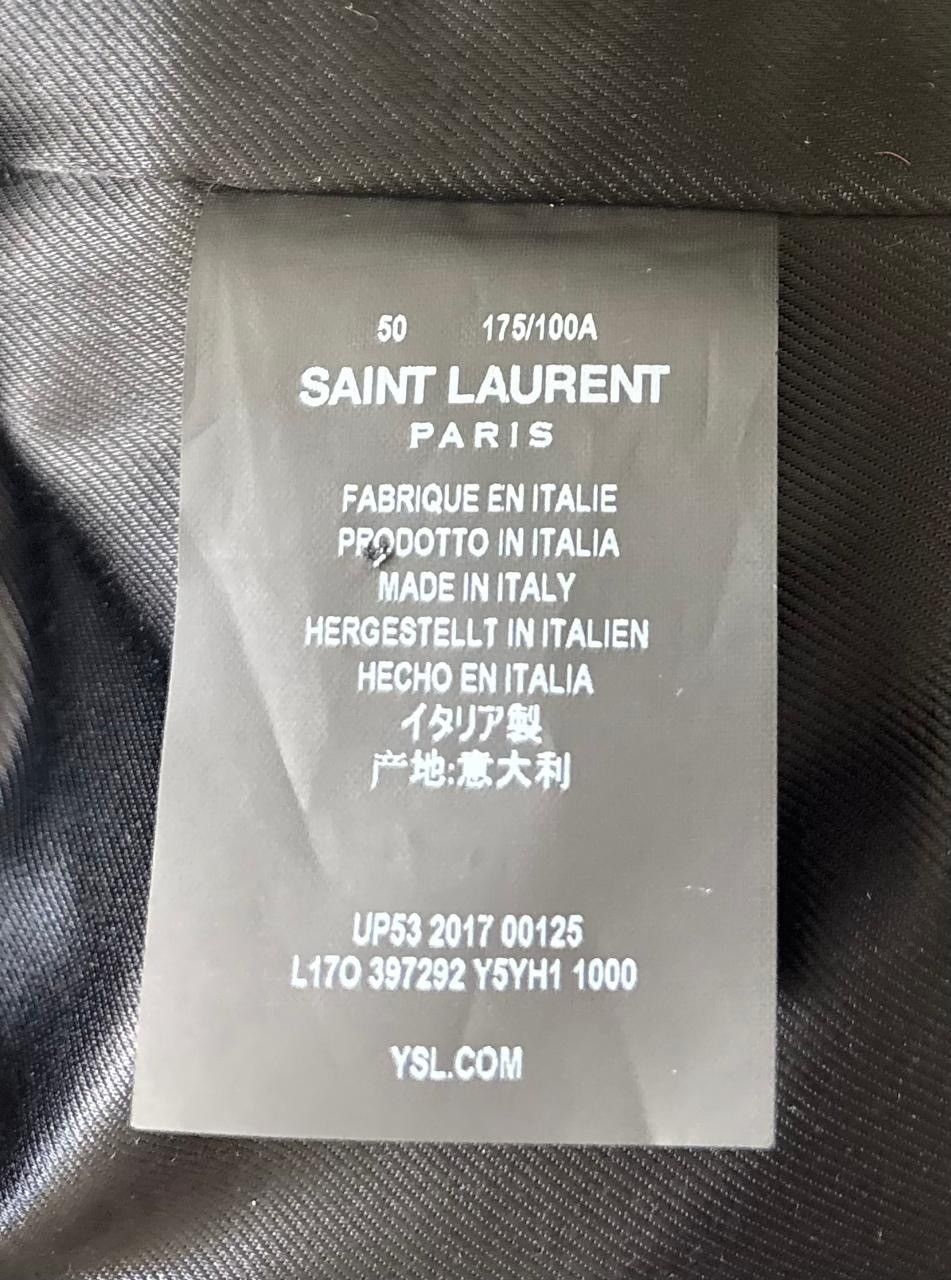 Saint Laurent Paris 🔥$5.5K VALUE🔥L17 Leather Biker Jacket Size US M / EU 48-50 / 2 - 6 Thumbnail