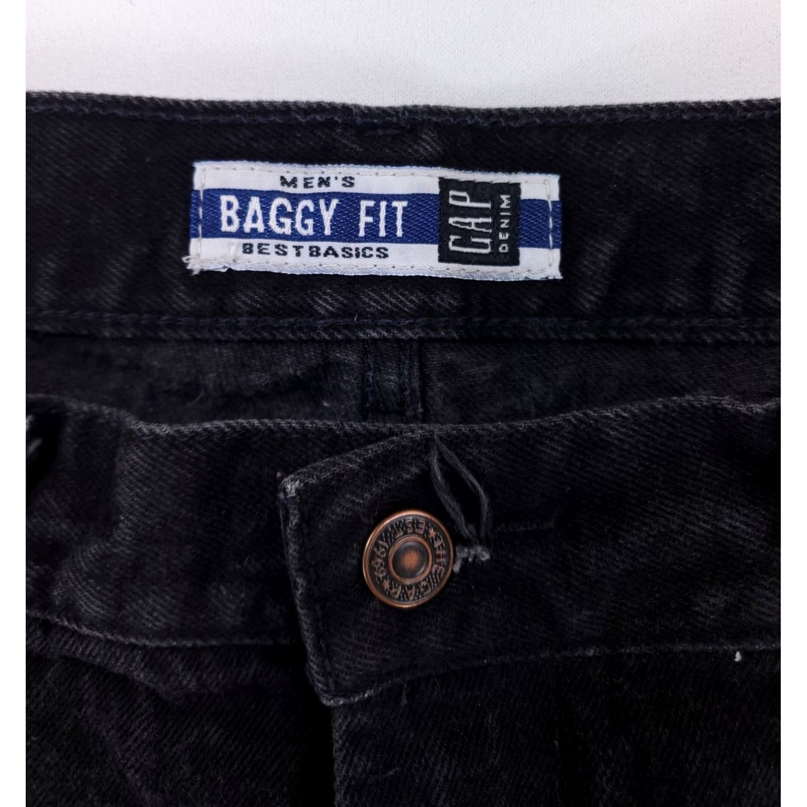 Gap GAP VTG 90s Baggy Fit Black Jeans Mens 37 x 32 Adult Mens Baggy Jeans Black 90s GAP VTG Size US 37 - 2 Thumbnail