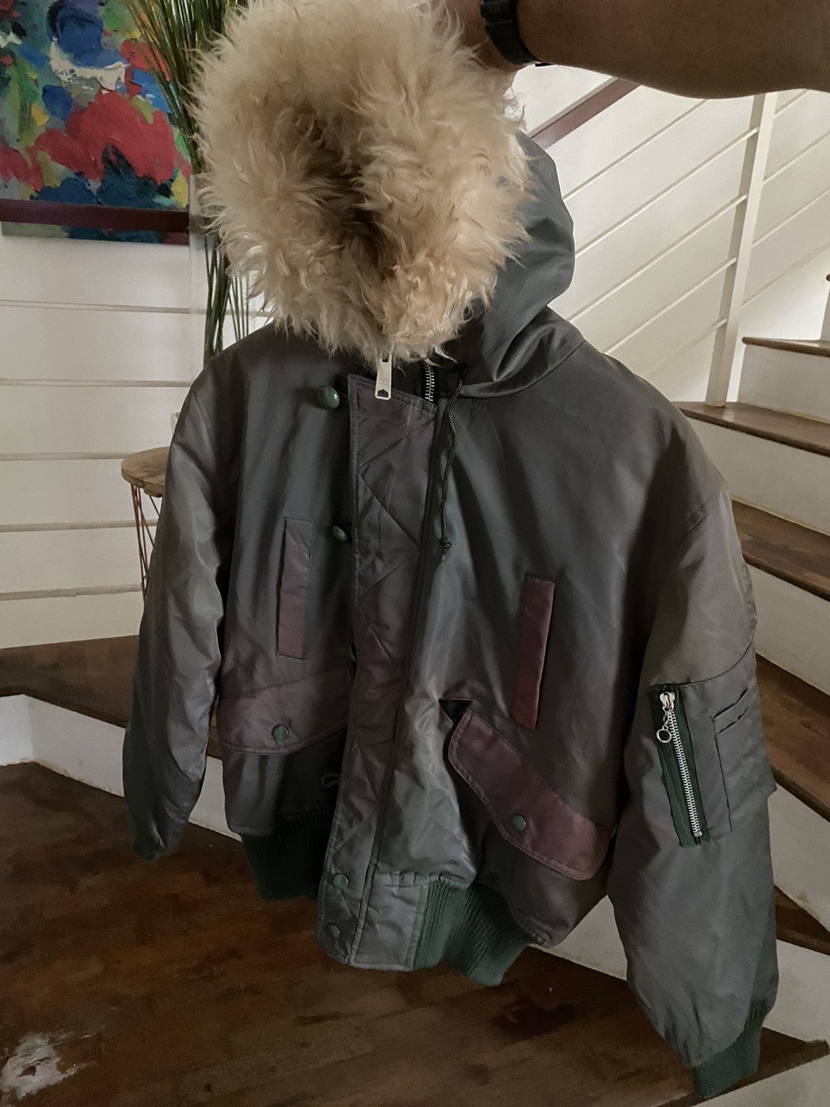 Alpha Industries Vintage AIR FORCE FUR AW82( USAF) jacket flyers nice design Size US M / EU 48-50 / 2 - 10 Thumbnail
