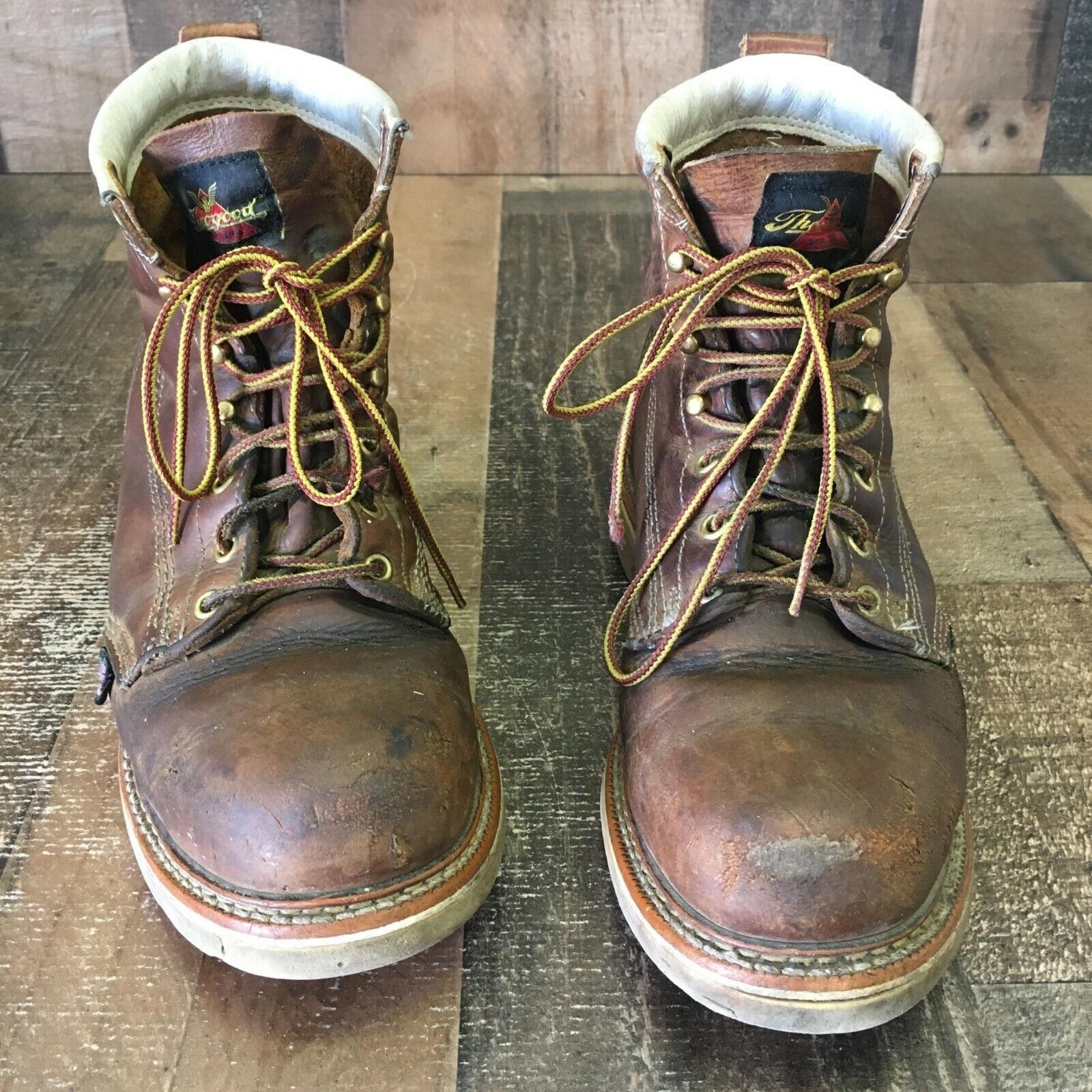 Thorogood Thorogood 804-4374 Steel Round Toe Work Boots Mens 8 D Size US 8 / EU 41 - 4 Thumbnail