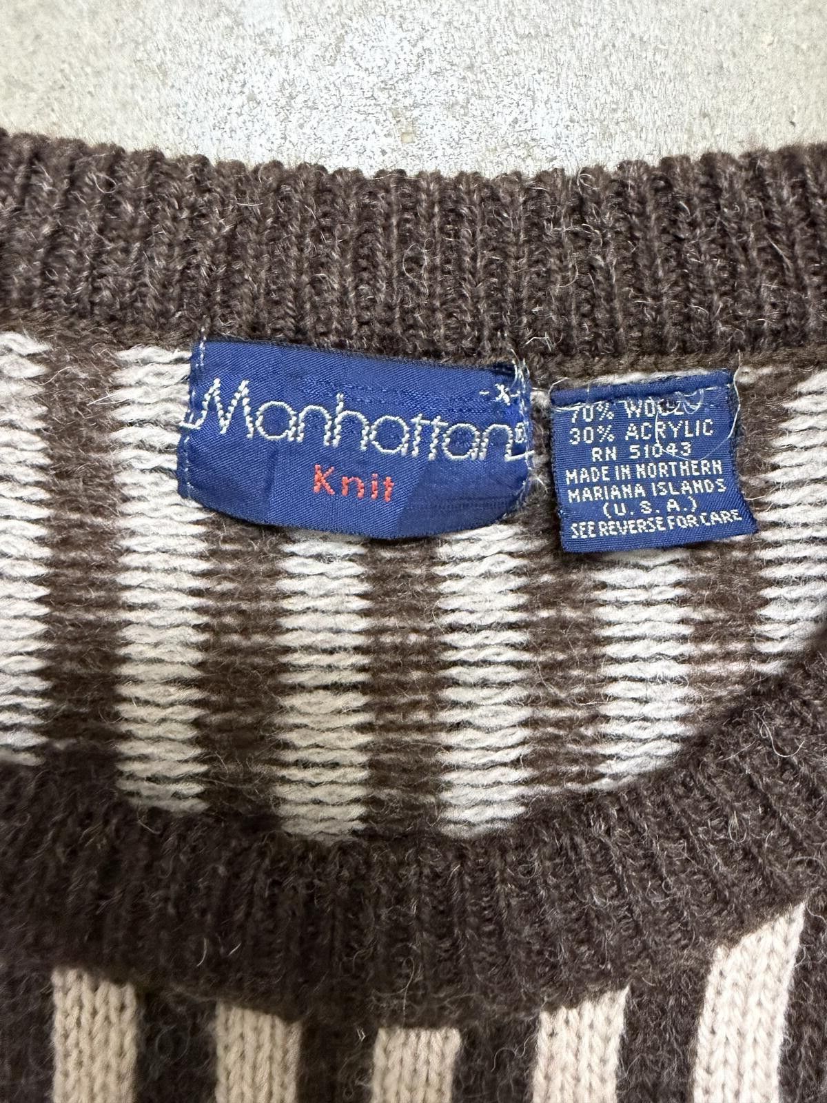 Manhattan Portage VTG Manhattan knit Geometric Sweater Size US L / EU 52-54 / 3 - 2 Thumbnail