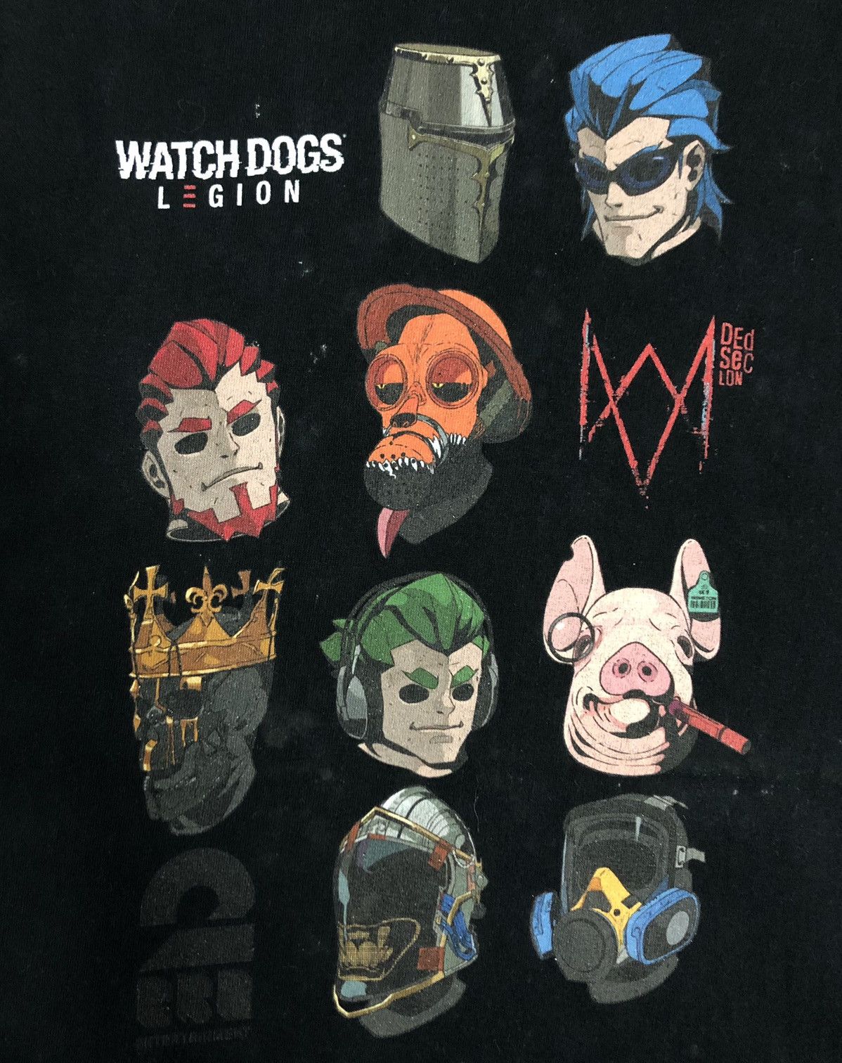 The Game United Athle Ubisoft Video Game Watch Dogs Legion T-Shirt Size US M / EU 48-50 / 2 - 3 Thumbnail