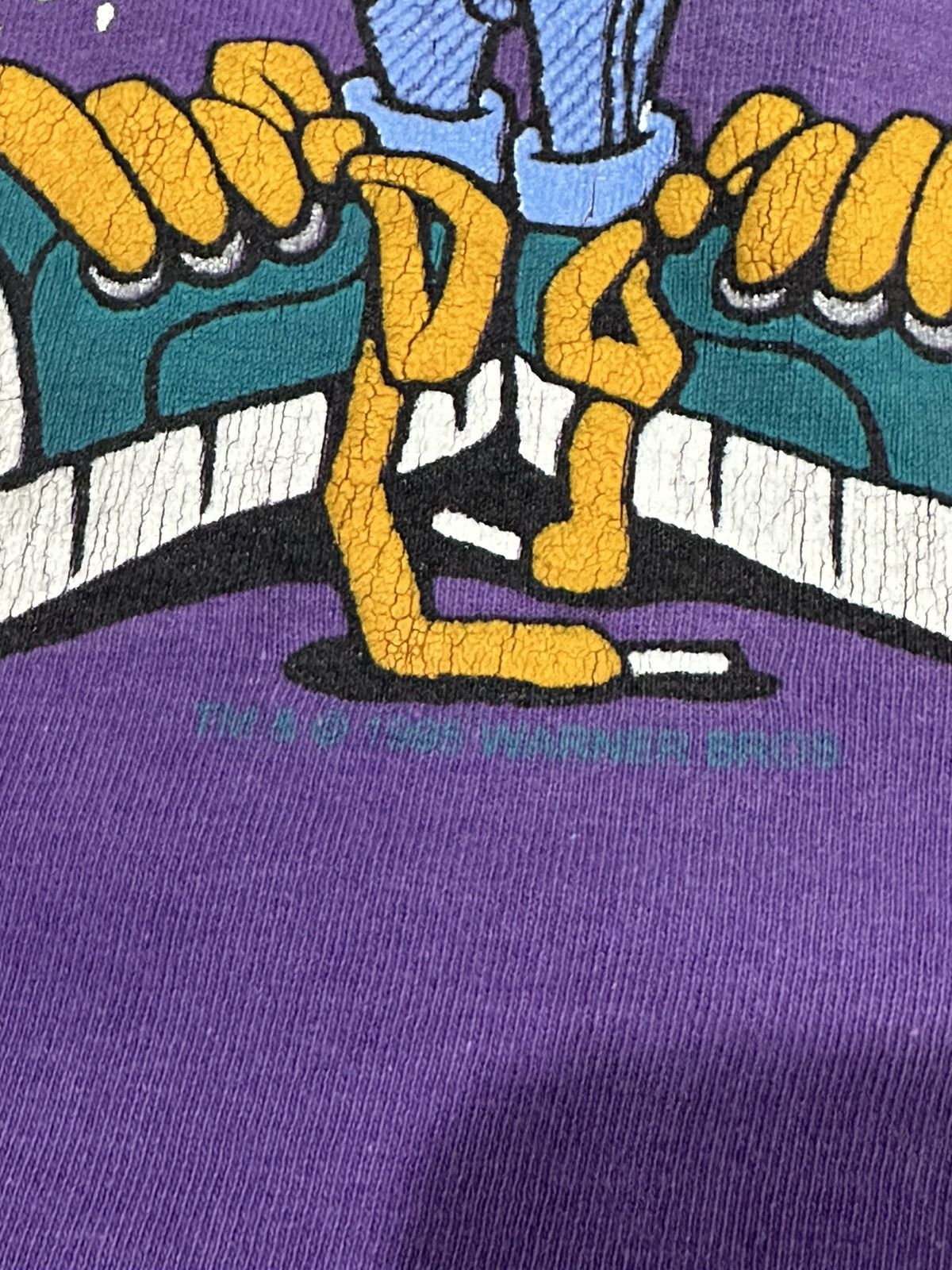 Cartoon Network Vintage Looney Tunes 1995 Tweety Bird Purple Faded T-Shirt Size US L / EU 52-54 / 3 - 14 Thumbnail