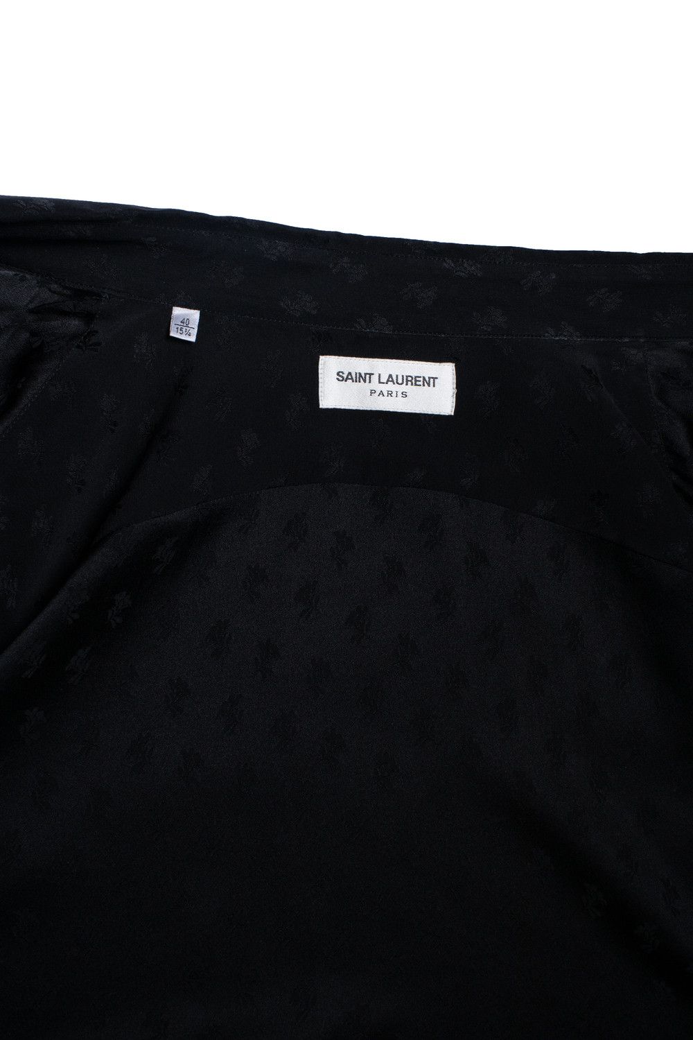 Saint Laurent Paris Saint Laurent, black shirt with leaf print Size US M / EU 48-50 / 2 - 7 Thumbnail