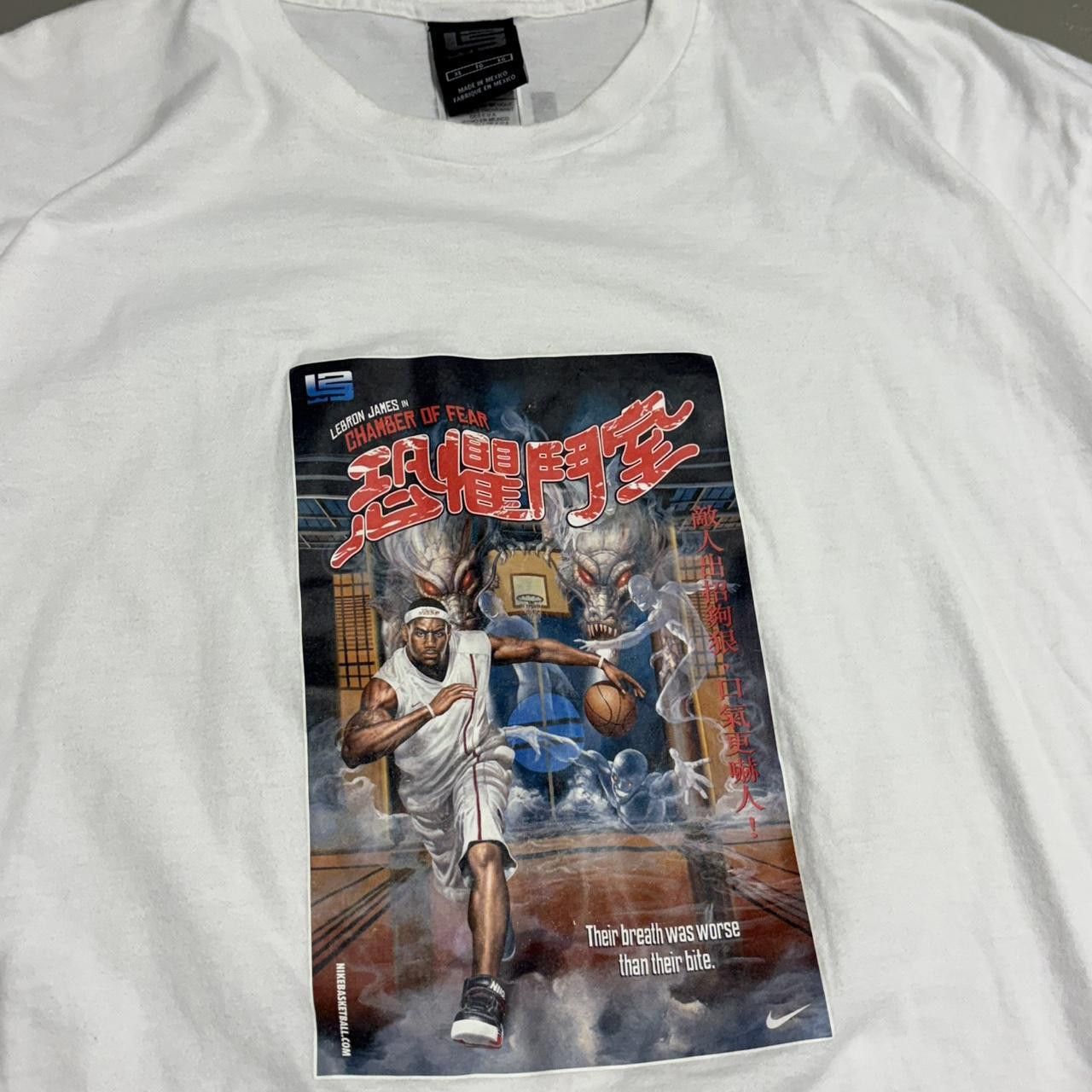 Nike Vintage Lebron James Chamber Of Fear Nike Shirt Size US XL / EU 56 / 4 - 1 Thumbnail