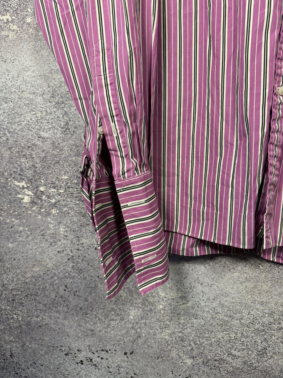 Ralph Lauren Purple Label Ralph Lauren Purple Label Striped Shirt Button Up Men’s 17 Size US XL / EU 56 / 4 - 6 Thumbnail