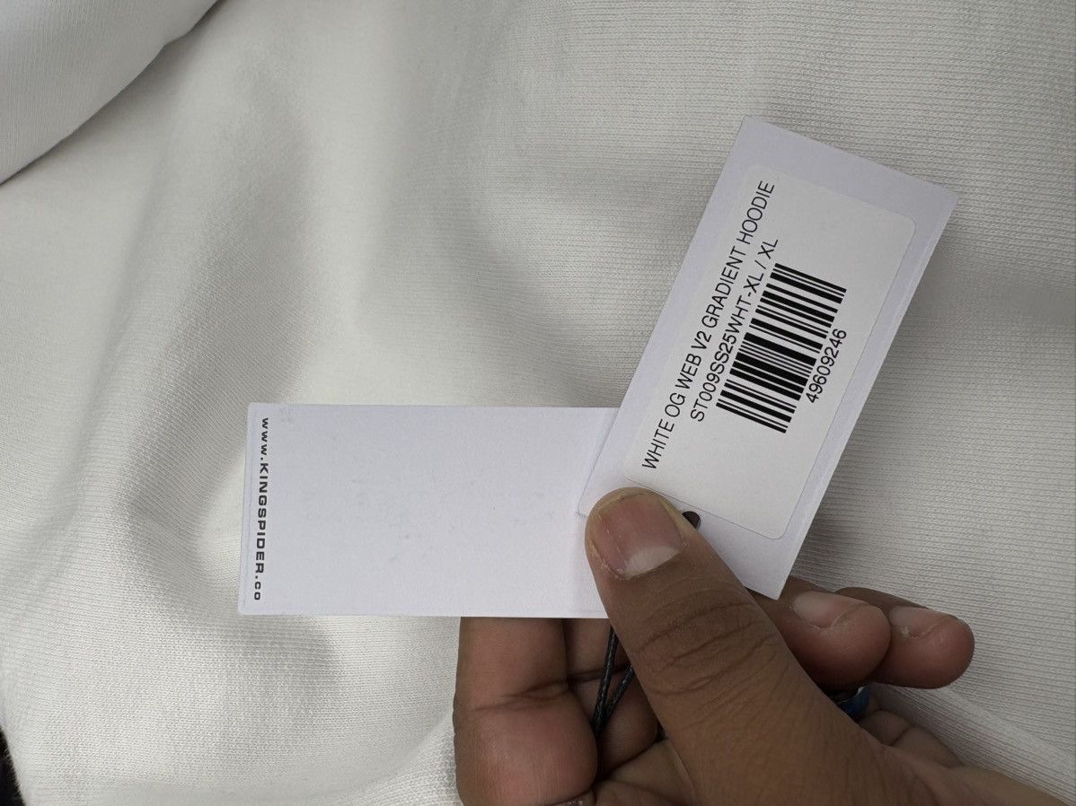 Sp5der Sp5der Og Web V2 Gradient Hoodie 'White' Size US XL / EU 56 / 4 - 7 Thumbnail