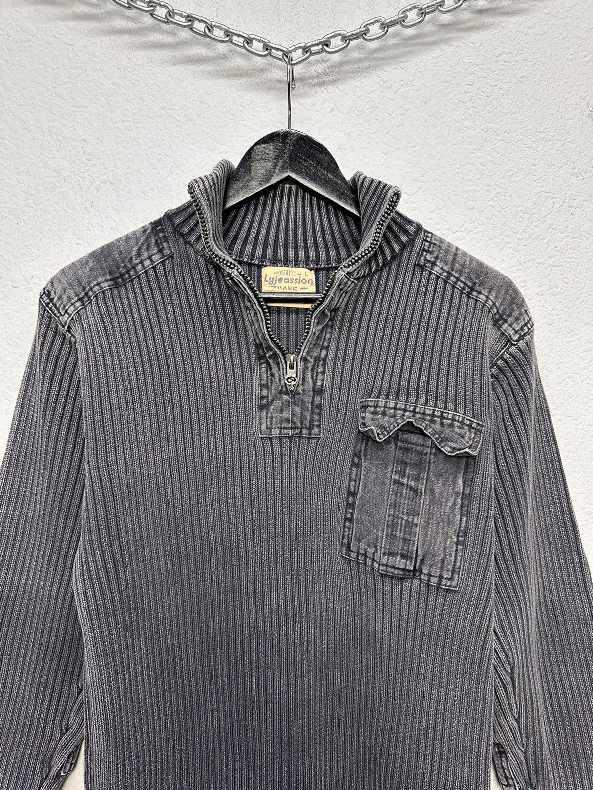 Diesel Distressed Y2K Diesel Style Japan Gothic Faded Sweater Goa Size US L / EU 52-54 / 3 - 2 Thumbnail