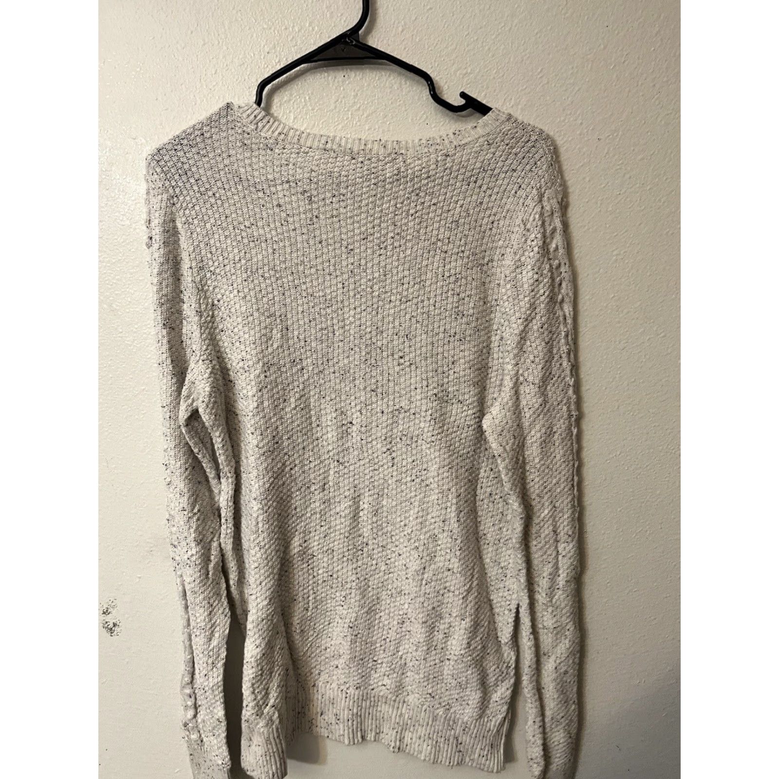 Loft LOFT Gray Pullover Sweater Womens Large Long Sleeve Crew Neck Tight-Knit Casual Retro Size L / US 10 / IT 46 - 3 Thumbnail