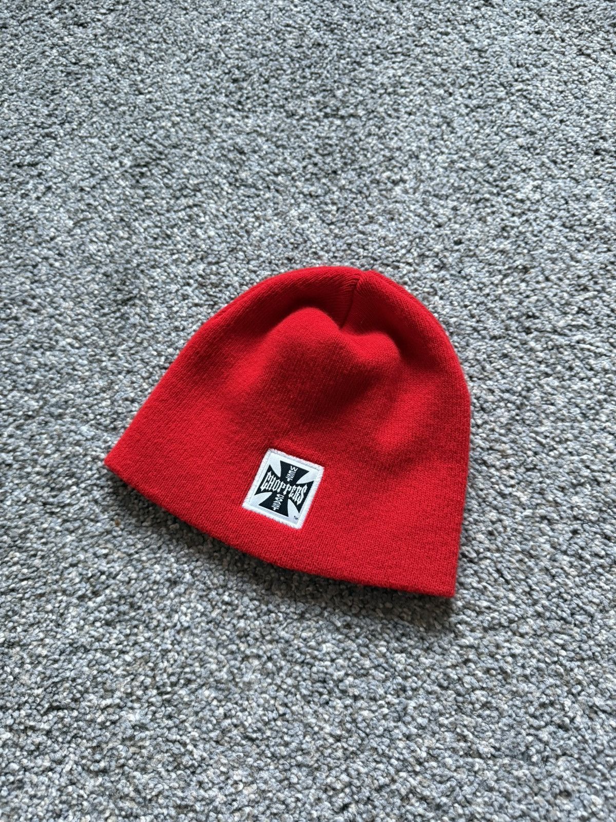 West Coast Choppers Vintage Choppers Beanie Red Made in USA Motorcycle Biker Hat Size ONE SIZE - 1 Thumbnail