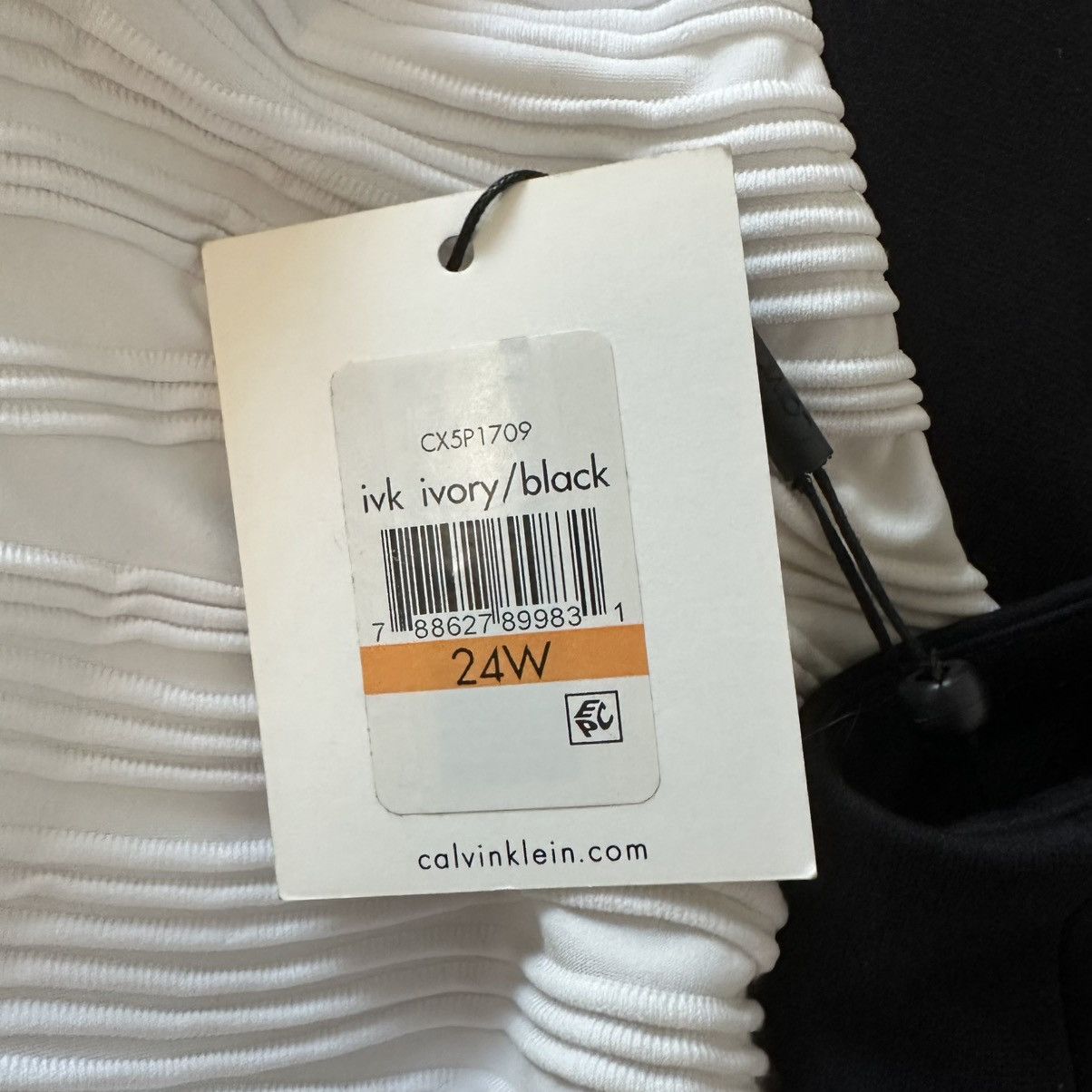 Calvin Klein Calvin Klein Women’s Black & White Sheath Dress 24W NEW Size 4XL / US 24-26 - 4 Thumbnail