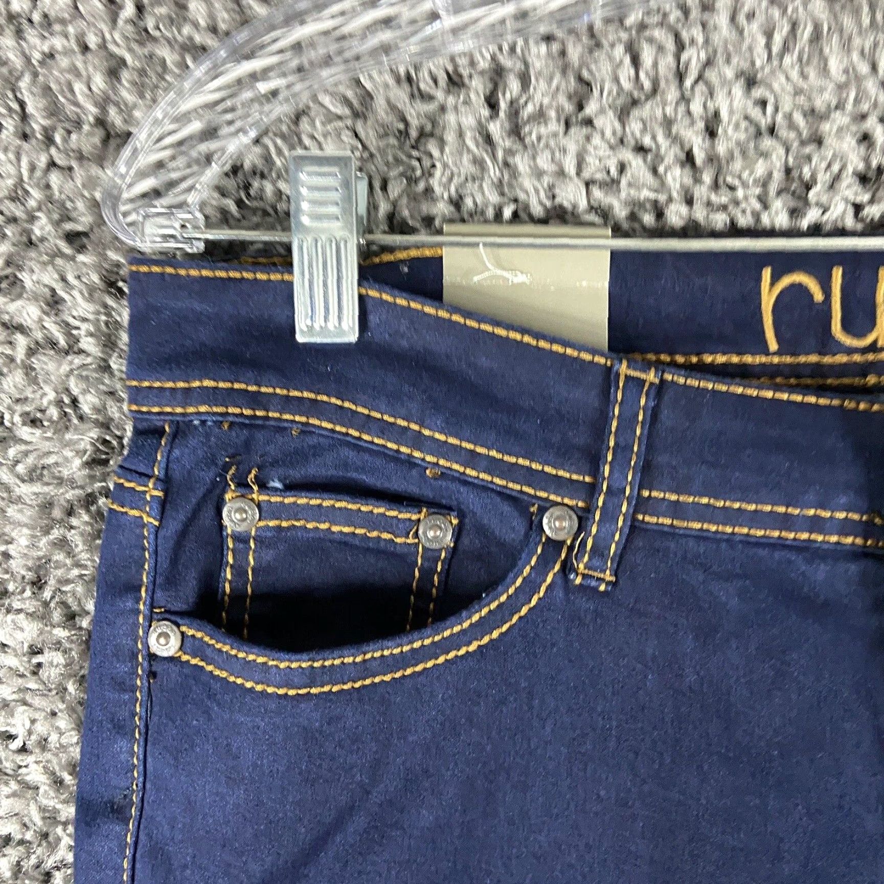 Vintage Rue 21 Jeans Women 9/10 Blue Skinny Low Rise Regular Size 30" / US 8 / IT 44 - 3 Thumbnail