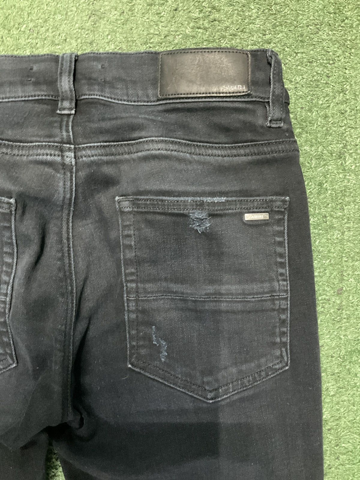 Amiri Amiri MX1 Drip Logo Black Jeans Size US 28 / EU 44 - 6 Thumbnail