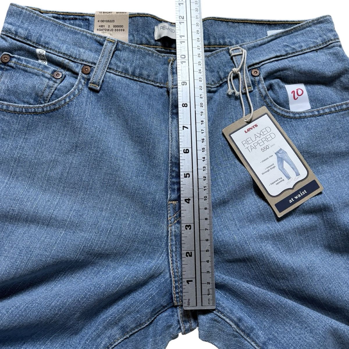 Levi's Vintage Levi's 550 Jeans Womens 10 Short Blue Relaxed Fit Size 32" / US 10 / IT 46 - 6 Thumbnail