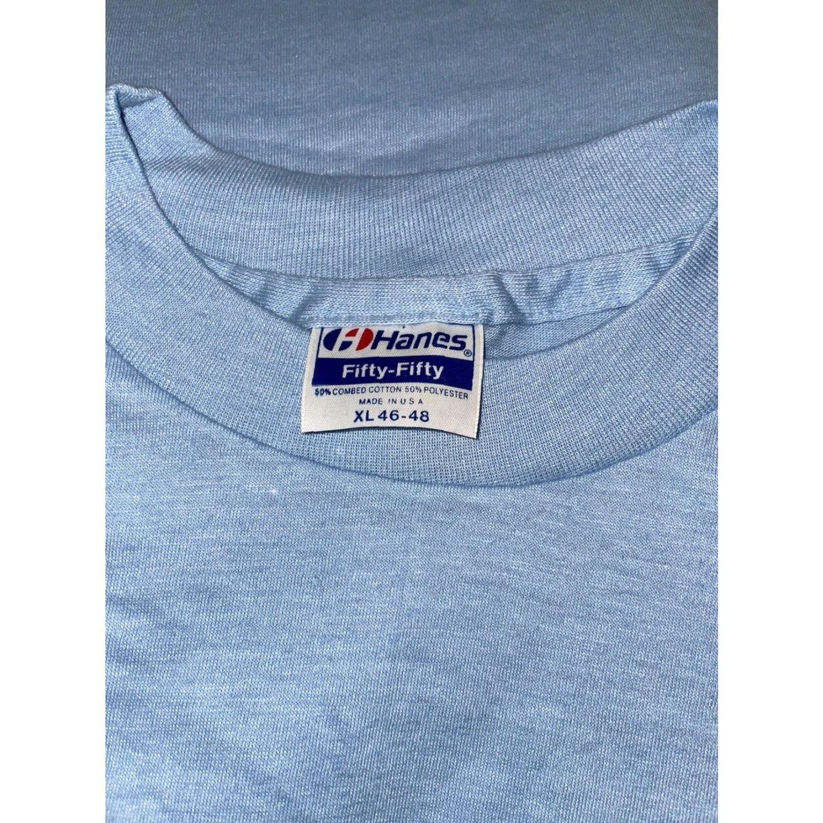 Hanes VINTAGE Hanes T-Shirt Shirt Men XL Light Blue Cotton Blend Blue 2000s Mens Size US XL / EU 56 / 4 - 8 Thumbnail