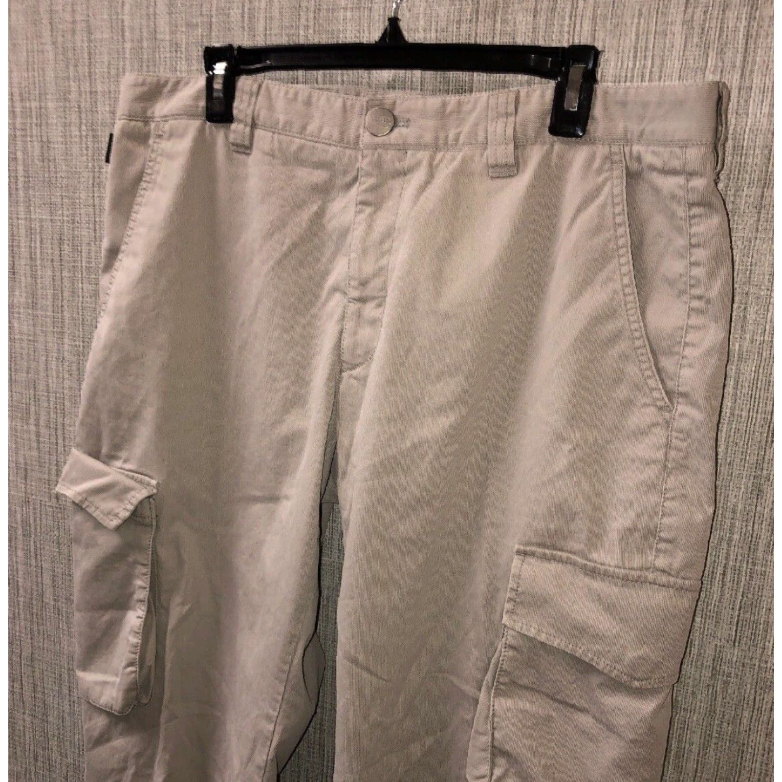 Garmin VINTAGE Armini Collection Mens Casual Pants Size 38 X 29 Pinstripe Beige Men's Clothing Size US 38 / EU 54 - 2 Thumbnail