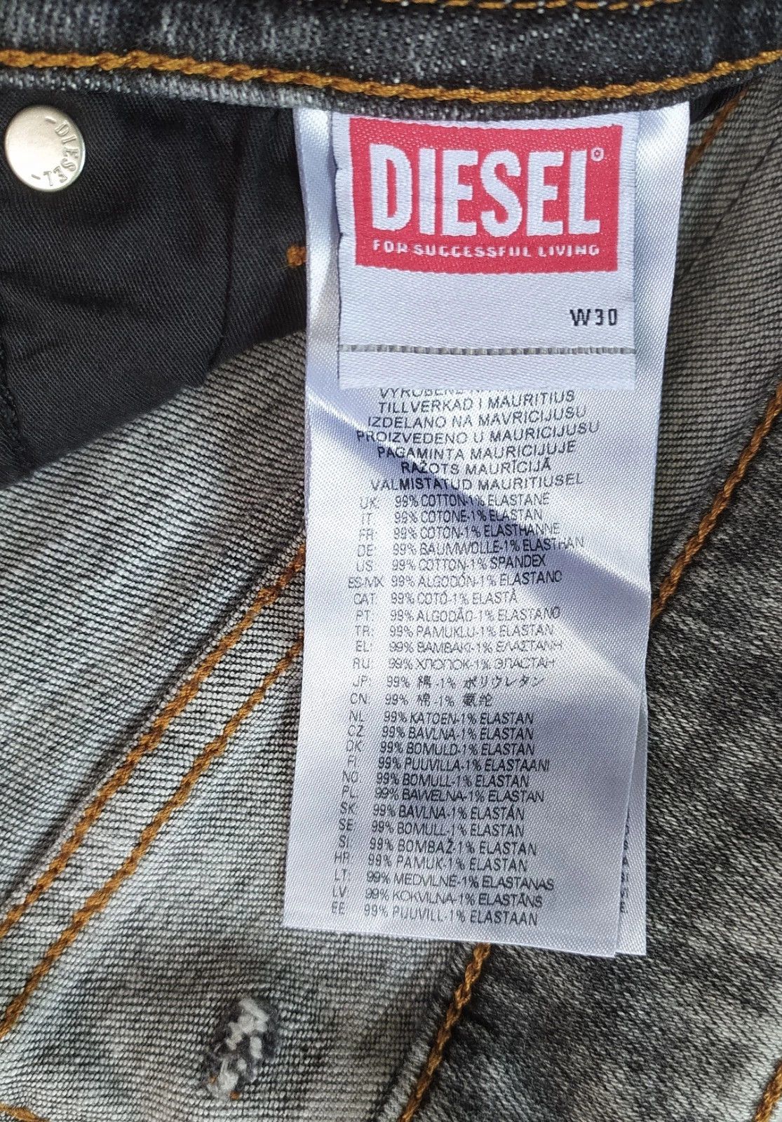 Diesel Diesel 1979 SLEENKER-R L.32 MENS JEANS SLTP/9749 Size US 30 / EU 46 - 9 Thumbnail