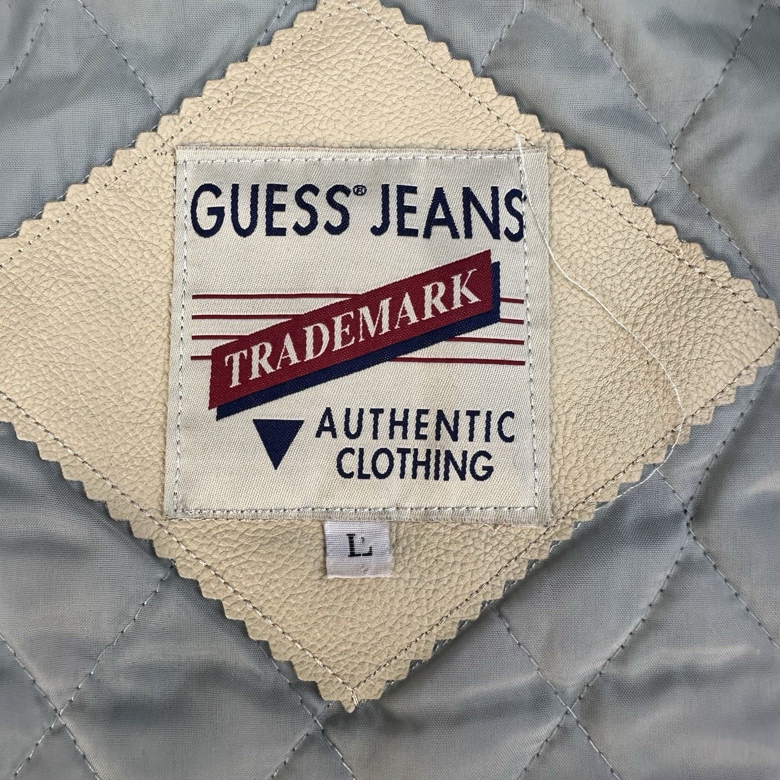 Guess × Vintage Vintage Guess Jeans Wool Leather Letterman Varsity Jacket Size US L / EU 52-54 / 3 - 6 Thumbnail