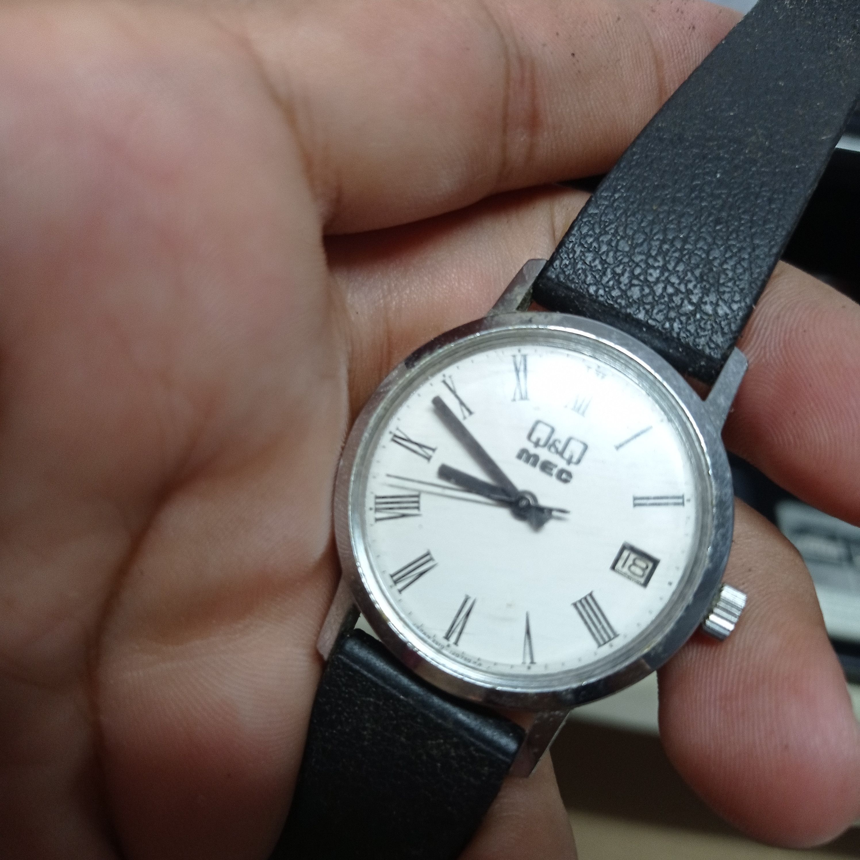 Japanese Brand Vintage Retro Q&Q Automatic Hand winding Watch (JAPAN WATCH) Size ONE SIZE - 2 Thumbnail