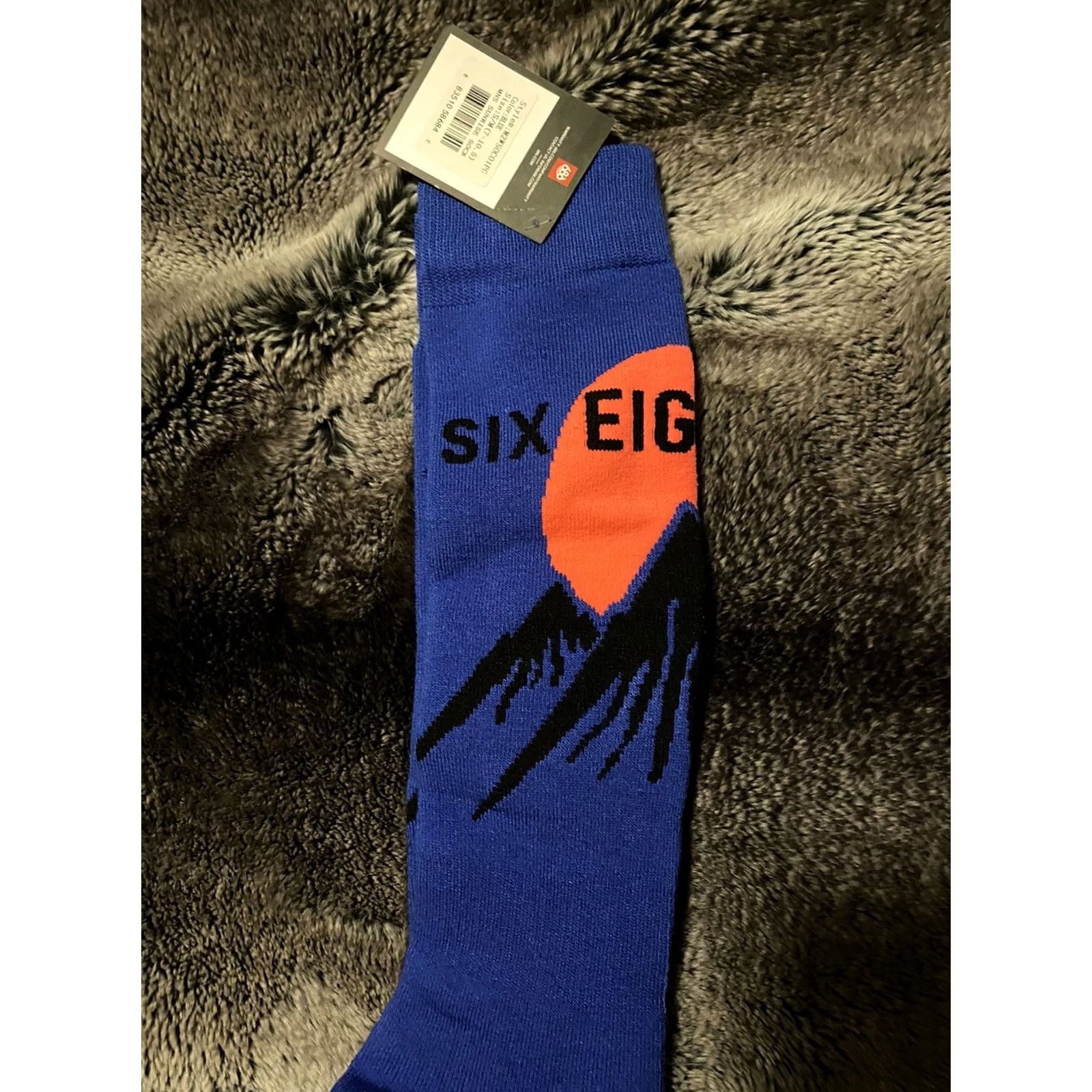 686 686 Snowboard Socks Knee Highs Multicolor Sunrise 1 Pair M Men S/M 7-10.5 NWT Size ONE SIZE - 2 Thumbnail