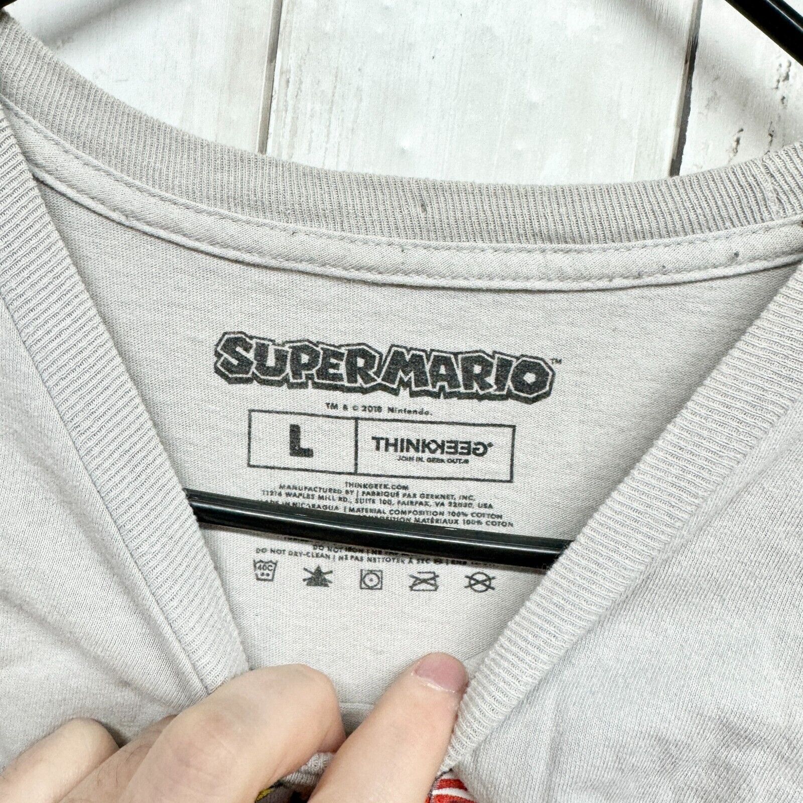 Other Supermario Shirt unisex Sz Large Graphic Shirt Short Sleeve Size US L / EU 52-54 / 3 - 2 Thumbnail