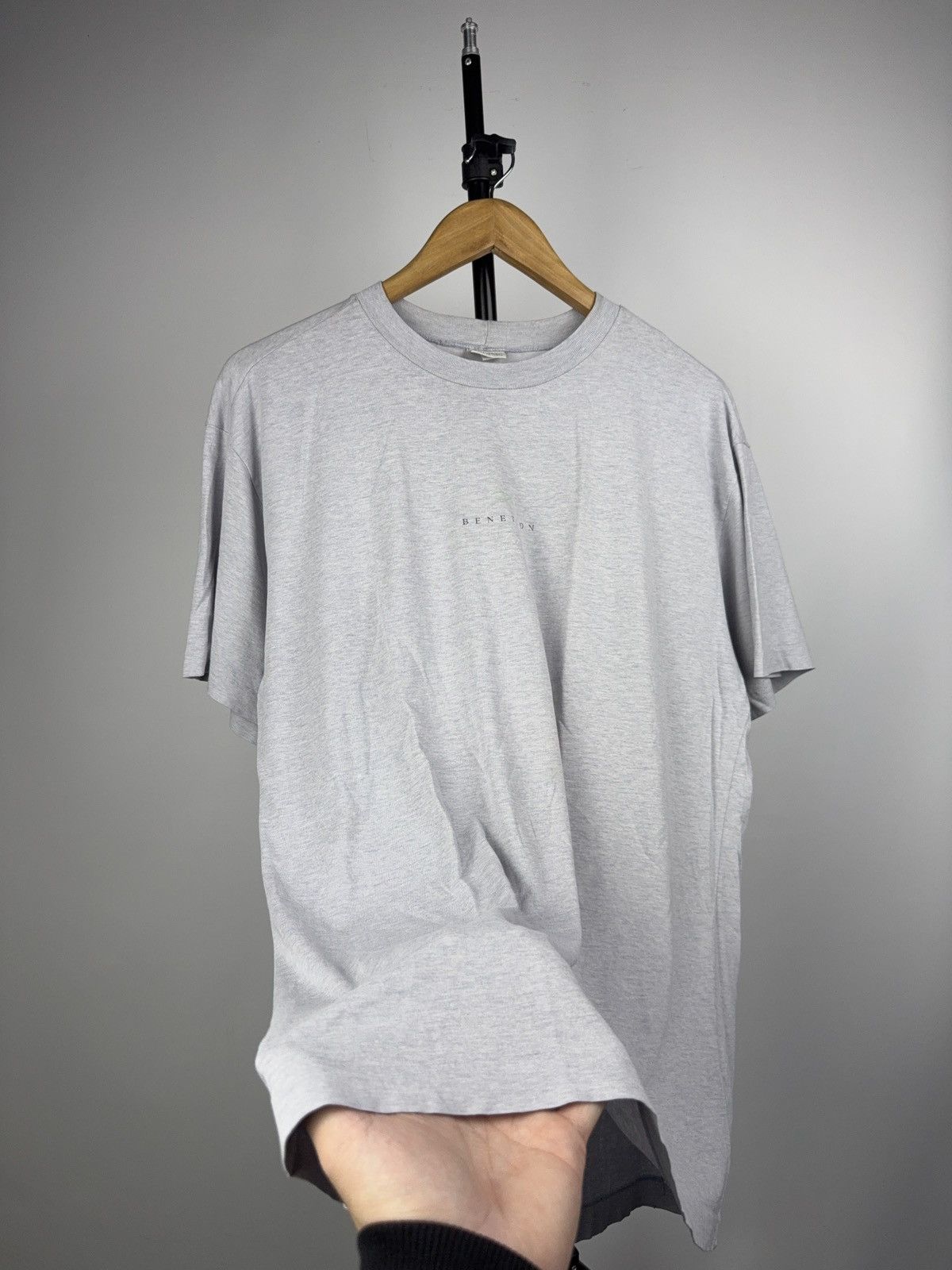 United Colors Of Benetton RARE Retro Benetton Made in Italy 90s Double sided Logo Tee Size US M / EU 48-50 / 2 - 7 Thumbnail