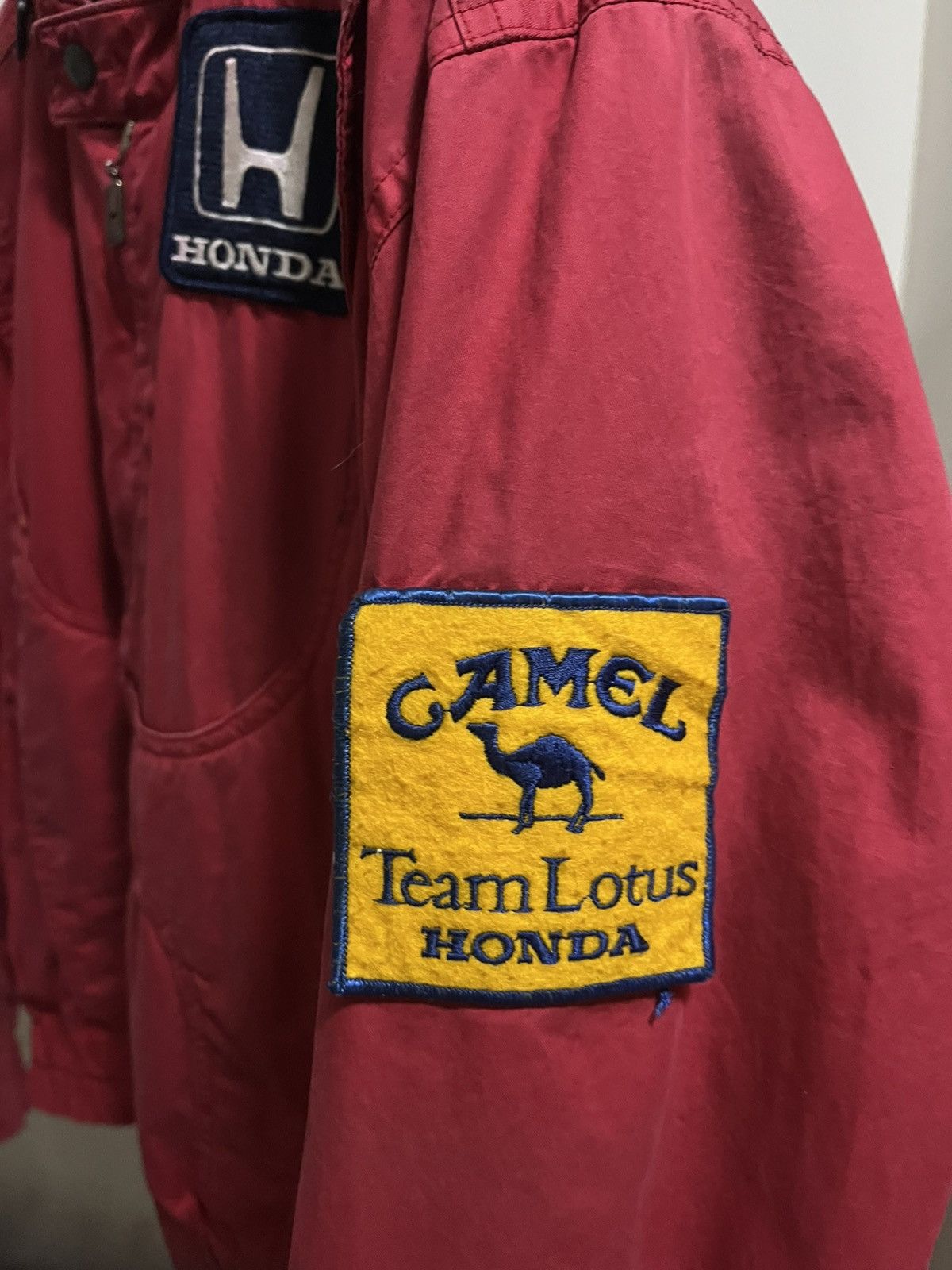 Honda Vintage Honda F1 Racing Jacket (Camel Team Lotus Patch) - L Size US L / EU 52-54 / 3 - 6 Thumbnail