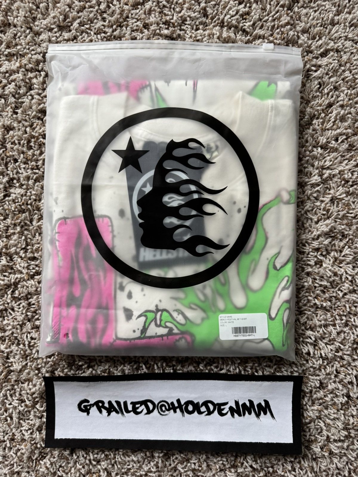 HELLSTAR Hellstar Mercy Festival 96 Tee Shirt White Size US L / EU 52-54 / 3 - 15 Thumbnail
