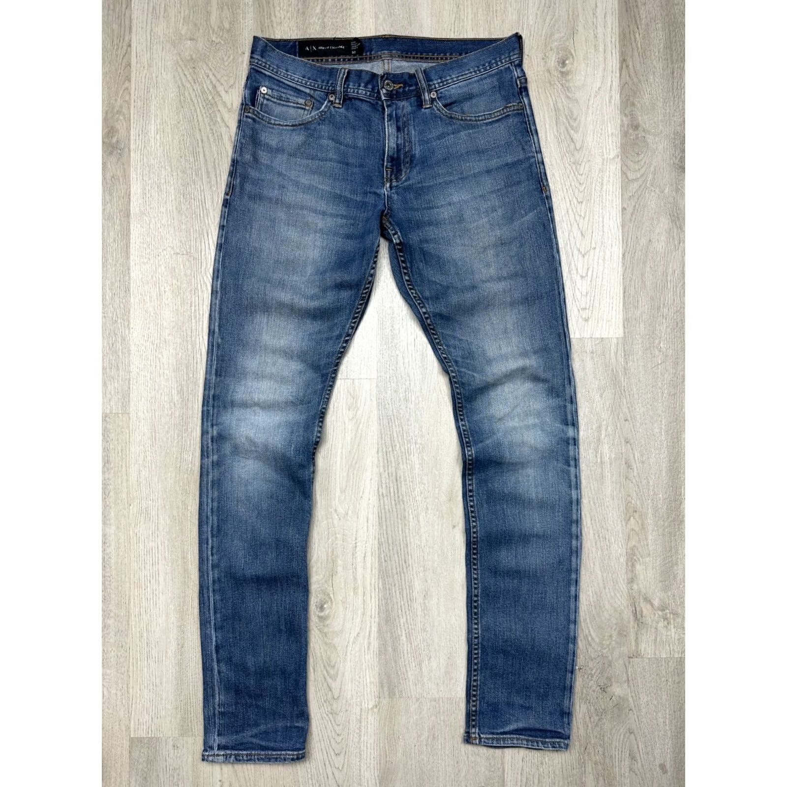 Armani Exchange Armani Exchange Mens Jeans Denim Skinny Slim Fit Size 30 Blue Cotton Denim Inseam 32 Size US 30 / EU 46 - 5 Thumbnail