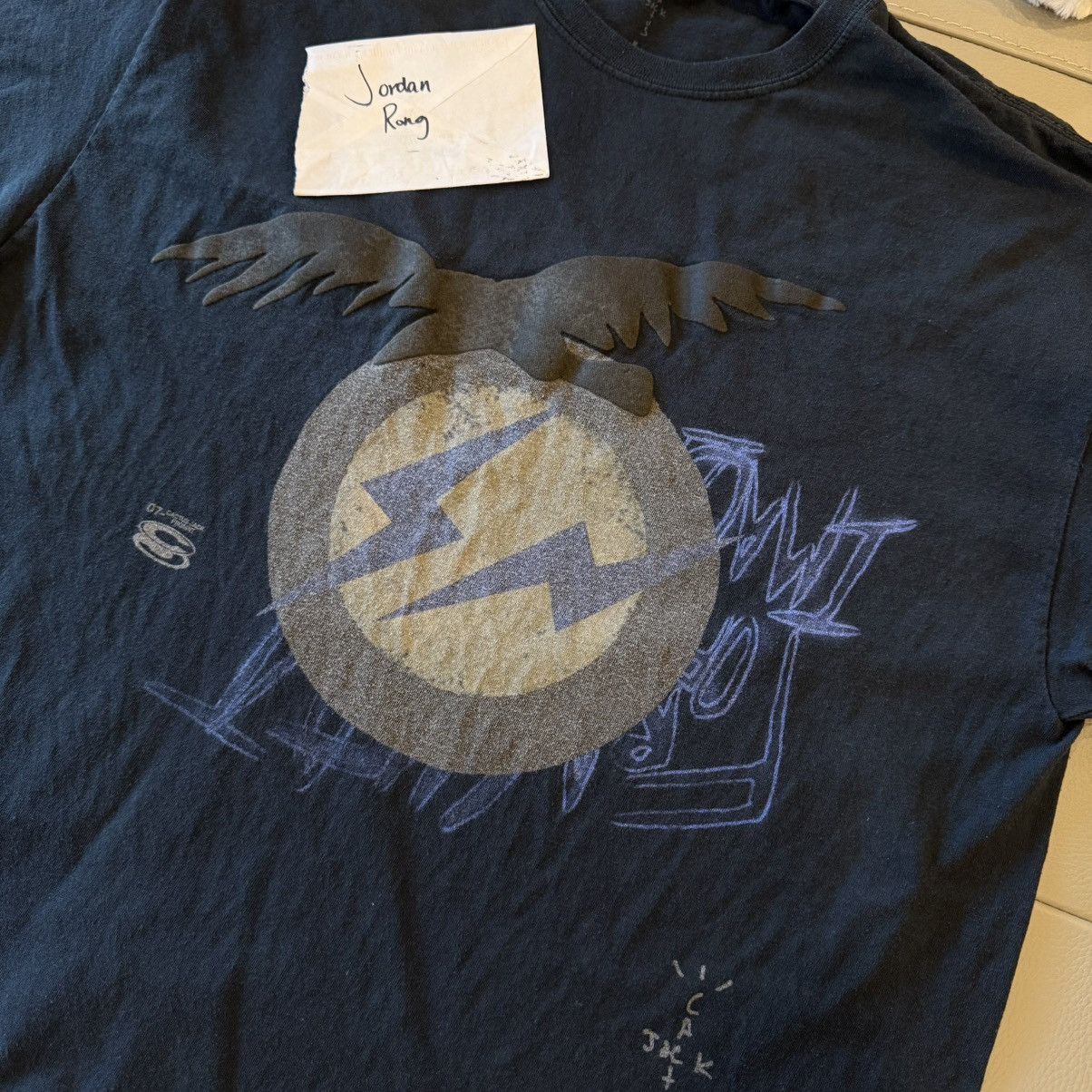 Travis Scott Travis Scott x Fragment Create T shirt size Large Navy Used Size US L / EU 52-54 / 3 - 2 Thumbnail