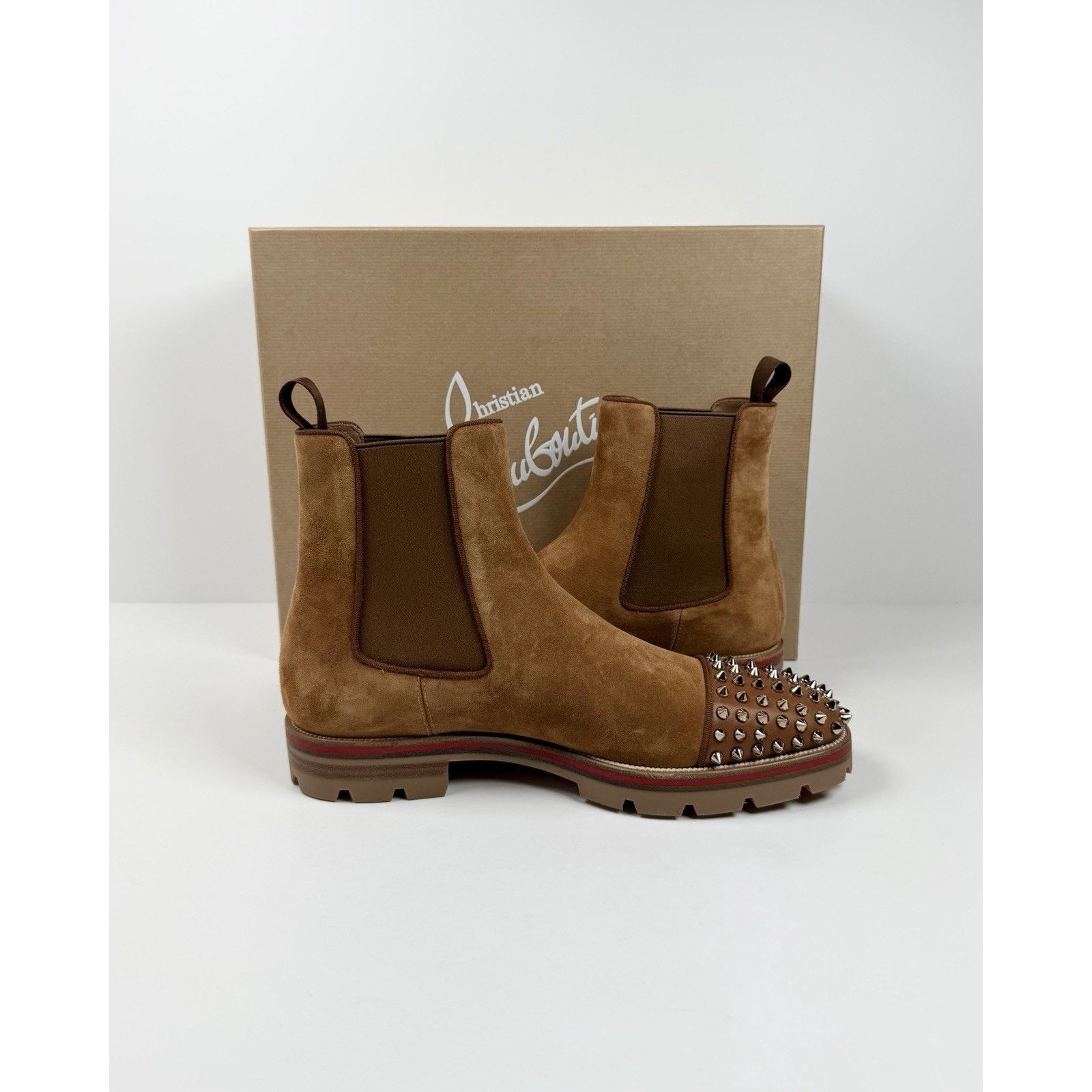 Christian Louboutin Size 7.5US - Christian Louboutin Melon Spikes Boots NEW Size US 7.5 / EU 40-41 - 5 Thumbnail