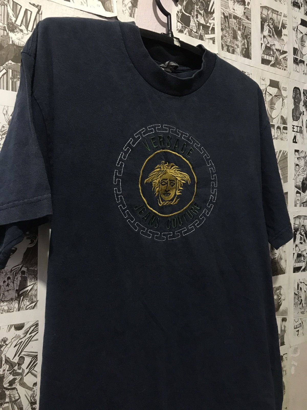 Versace × Versace Jeans Couture × Vintage Vintage Versace Jeans Couture Big LogoT-Shirt 90s Size US L / EU 52-54 / 3 - 3 Thumbnail
