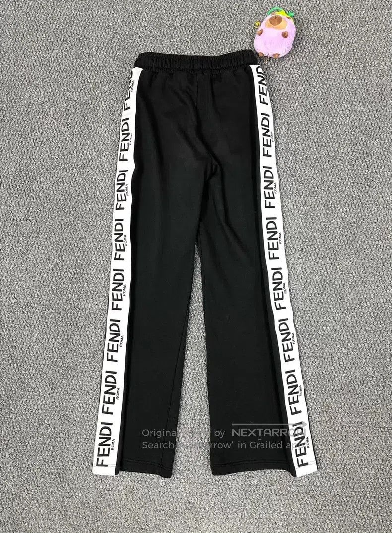 Fendi Fendi Black Side Monogram Logo Casual Trousers Size 24" / US 00 / IT 34 - 2 Thumbnail