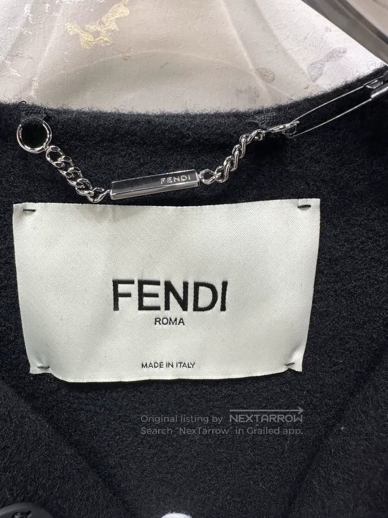 Fendi Fendi Classic Cloak with Fur Trim Size XS / US 0-2 / IT 36-38 - 3 Thumbnail